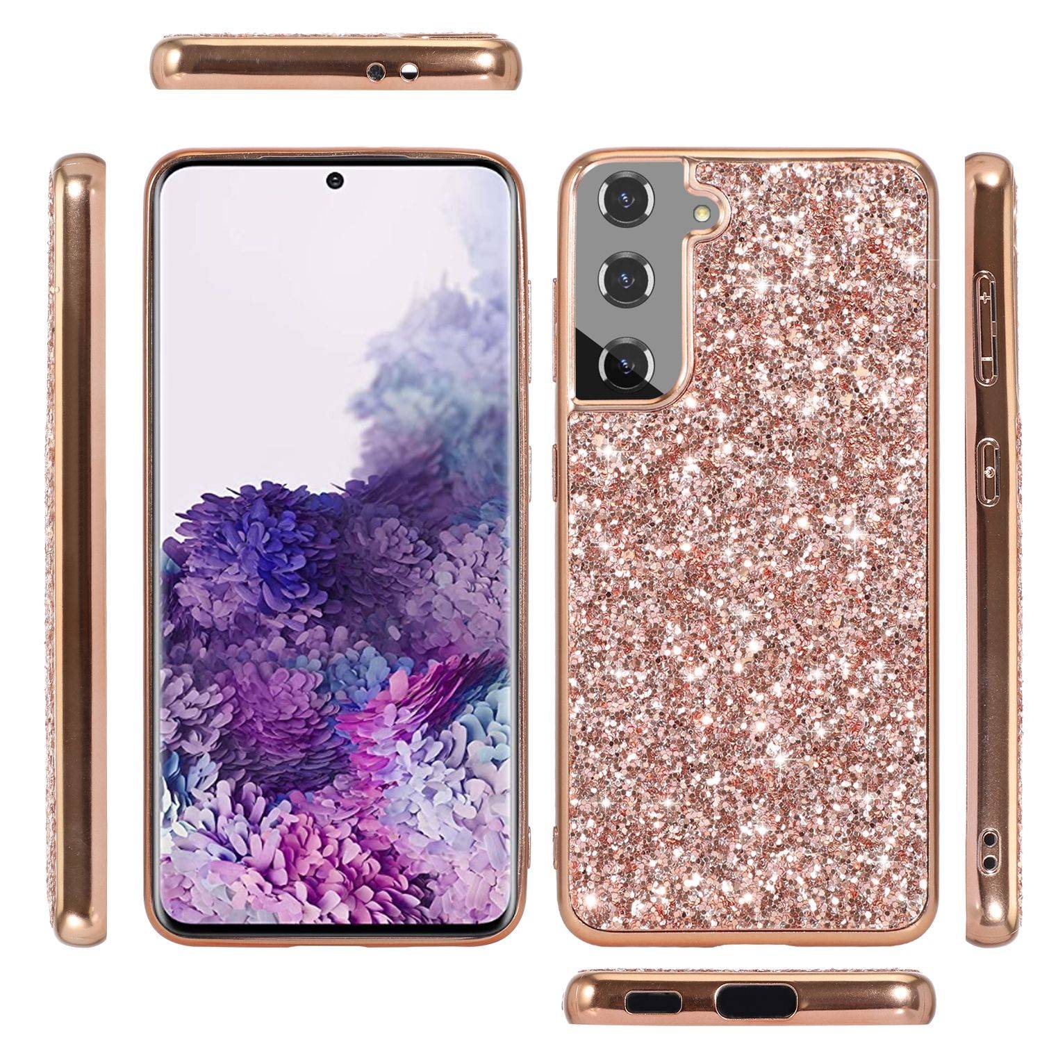 Hülle kompatibel mit Samsung Galaxy S22 Plus 5G Kunststoff Soft Handyhülle - Handy Case Silber