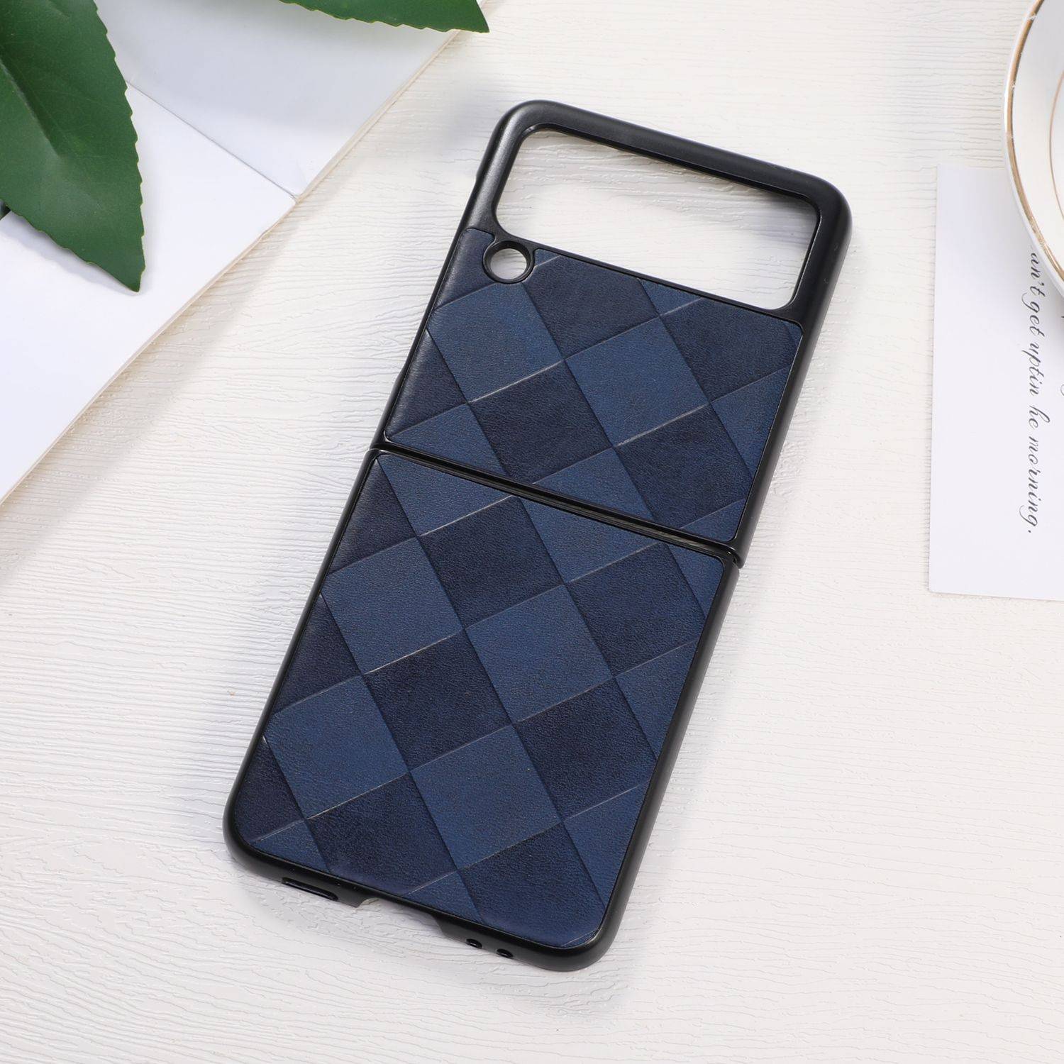 Hülle kompatibel mit Samsung Galaxy Z Flip3 5G Kunststoff Soft Handyhülle - Handy Case Blau