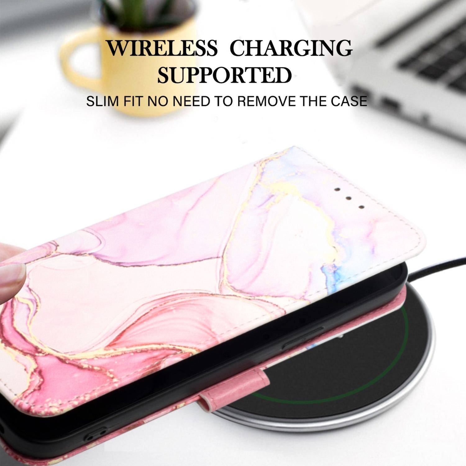 Hülle kompatibel mit Samsung Galaxy A03 Core Kunstleder Handyhülle - Handy Case Motiv 4