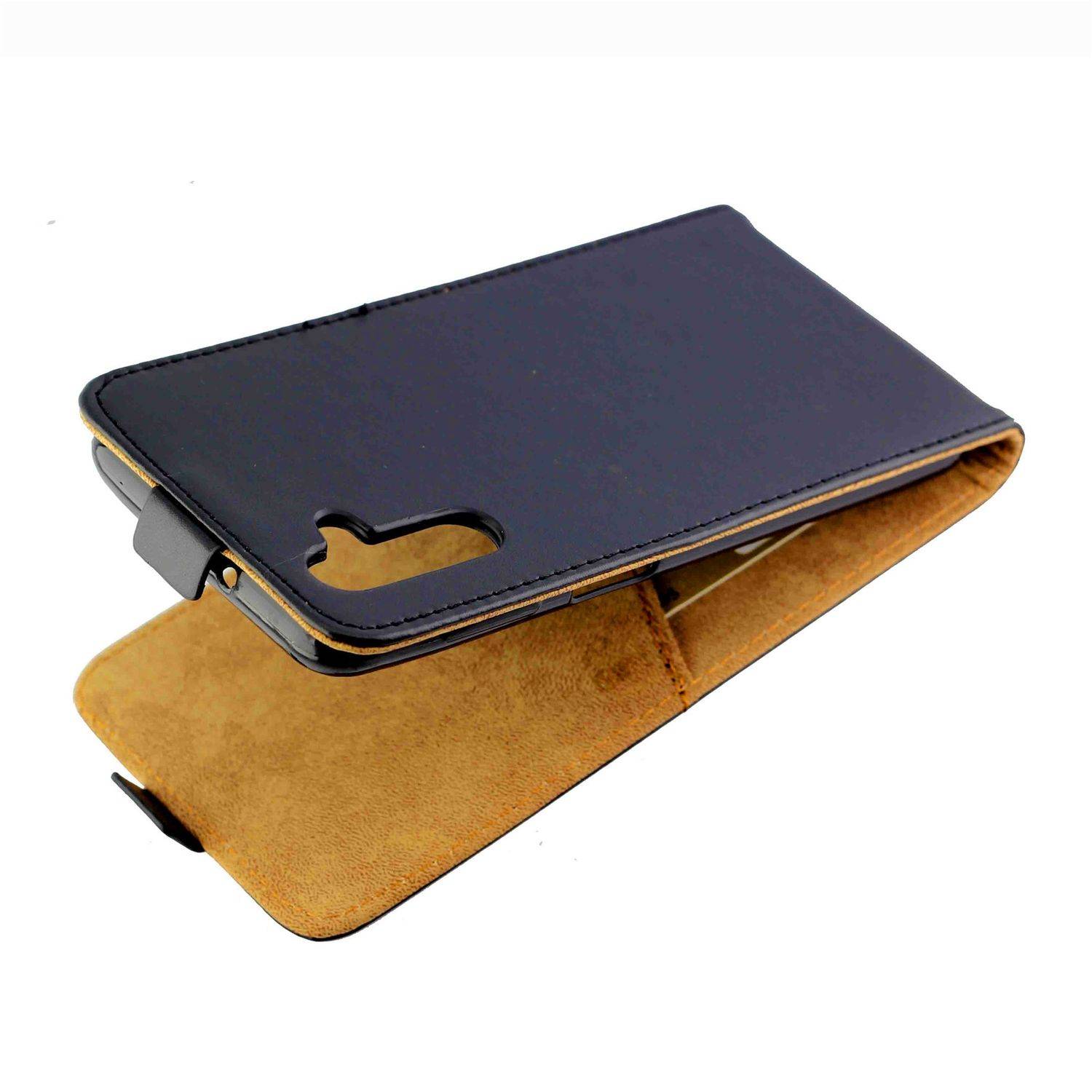 Hülle kompatibel mit Samsung Galaxy A13 5G Kunstleder Handyhülle - Handy Case Schwarz