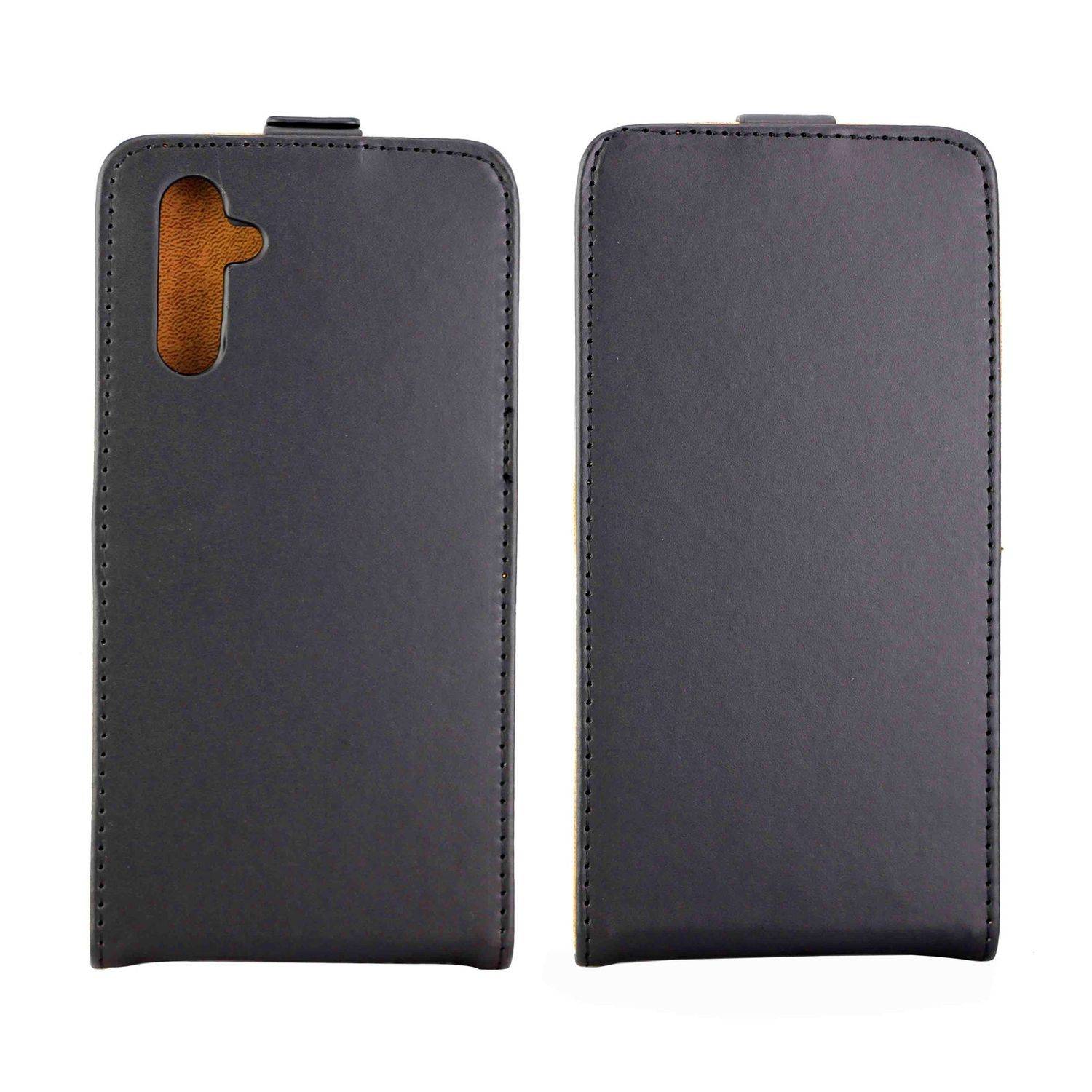 Hülle kompatibel mit Samsung Galaxy A13 5G Kunstleder Handyhülle - Handy Case Schwarz