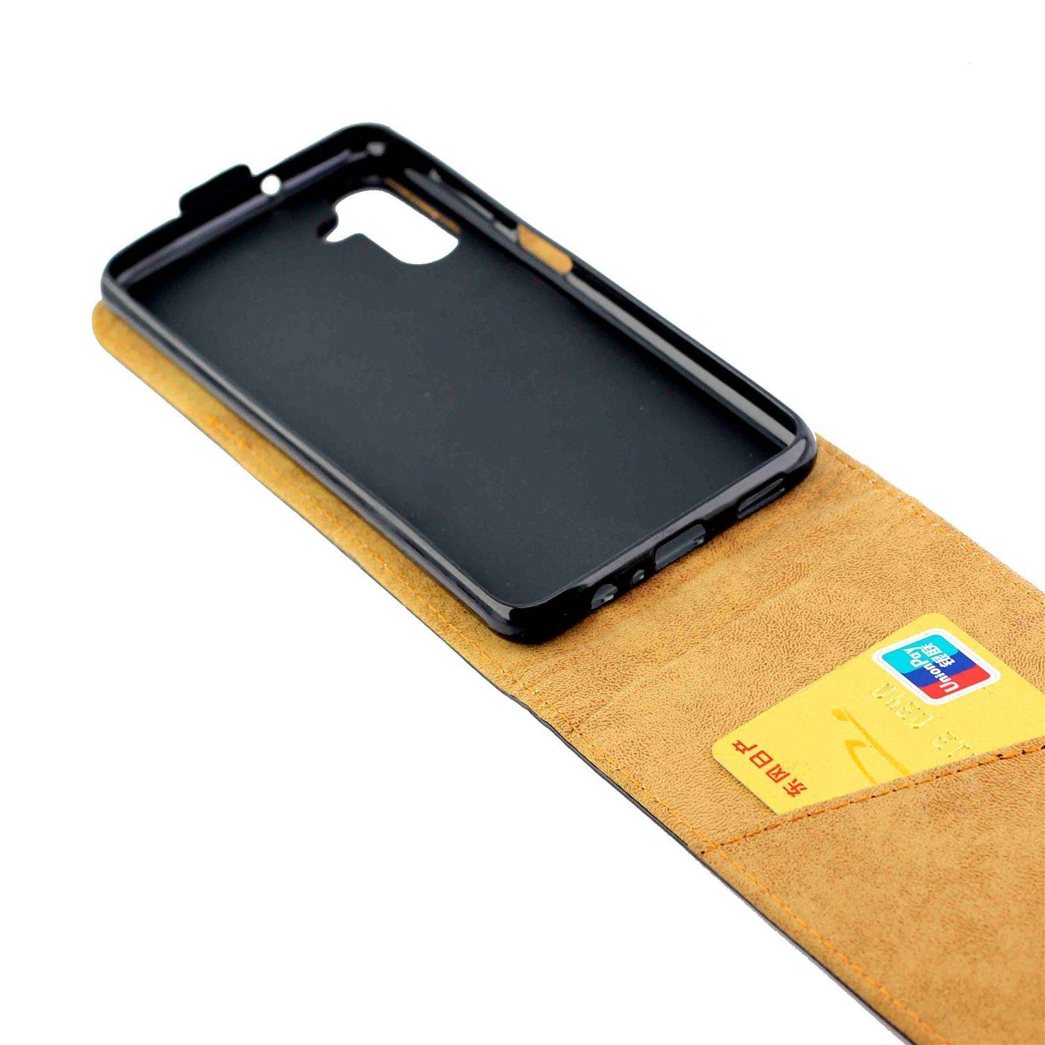 Hülle kompatibel mit Samsung Galaxy A13 5G Kunstleder Handyhülle - Handy Case Schwarz