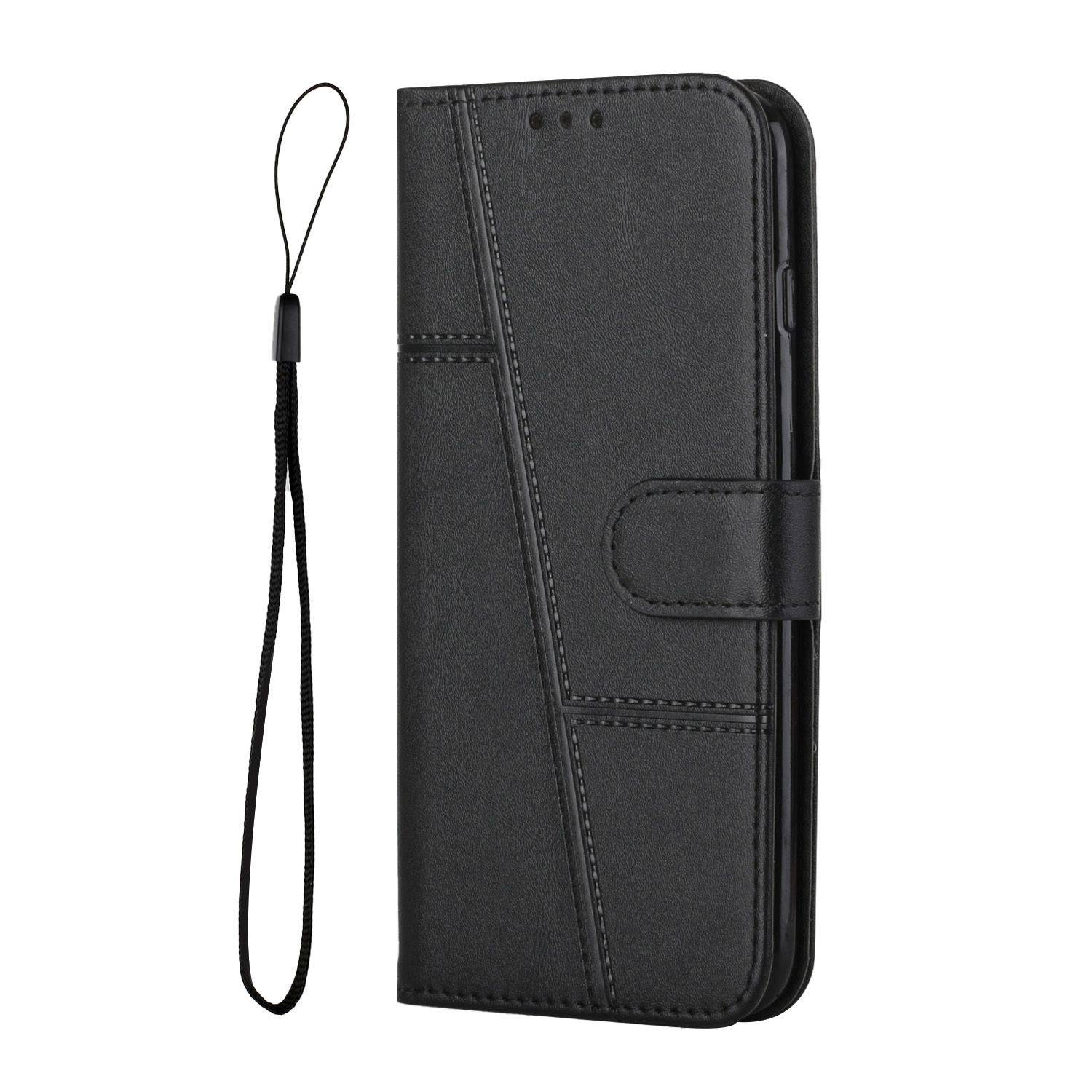 Hülle kompatibel mit Sony Xperia 1 III Kunstleder Handyhülle - Handy Case Schwarz