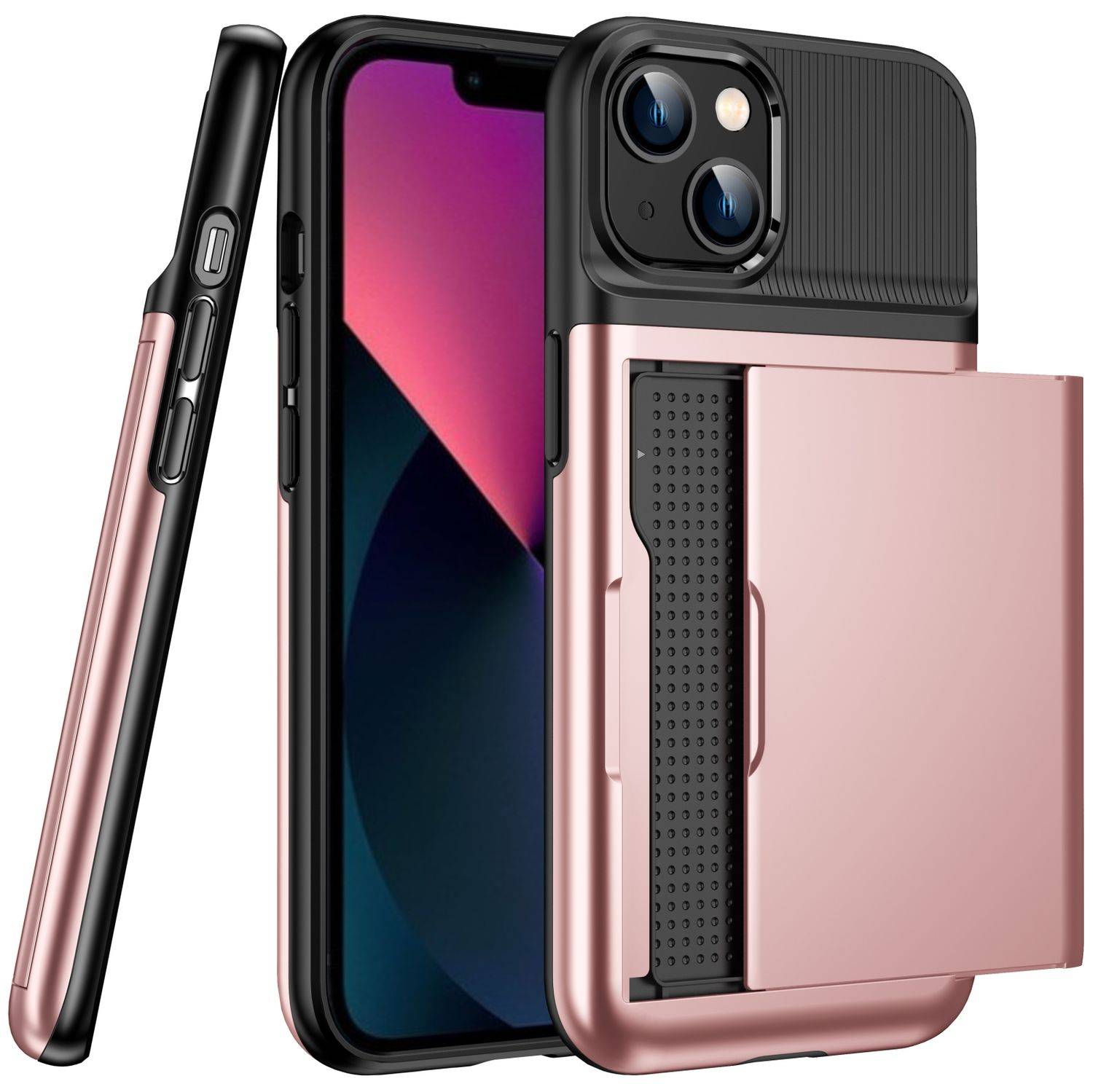 Hülle kompatibel mit Apple iPhone 13 Kunststoff Soft Handyhülle - Handy Case Rosa