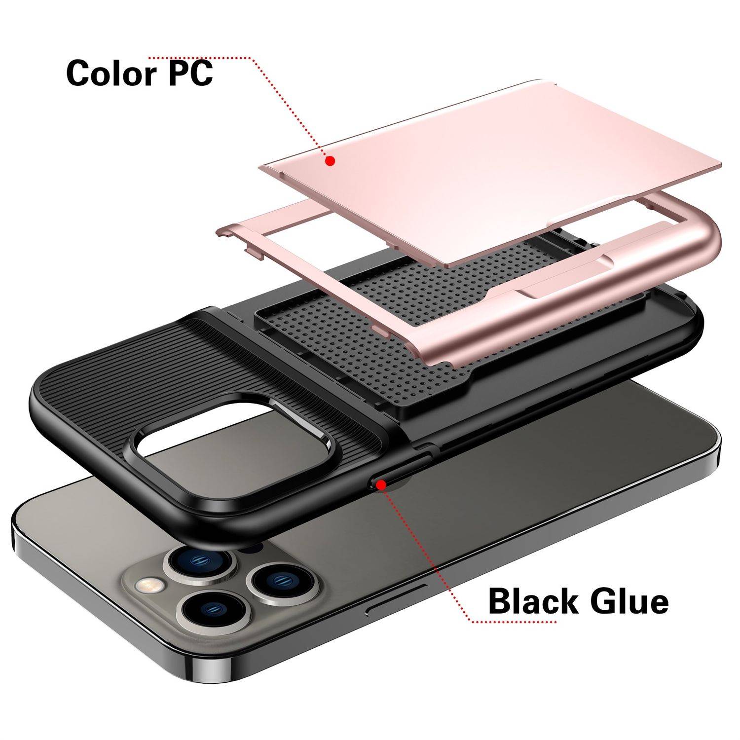 Hülle kompatibel mit Apple iPhone 13 Kunststoff Soft Handyhülle - Handy Case Rosa