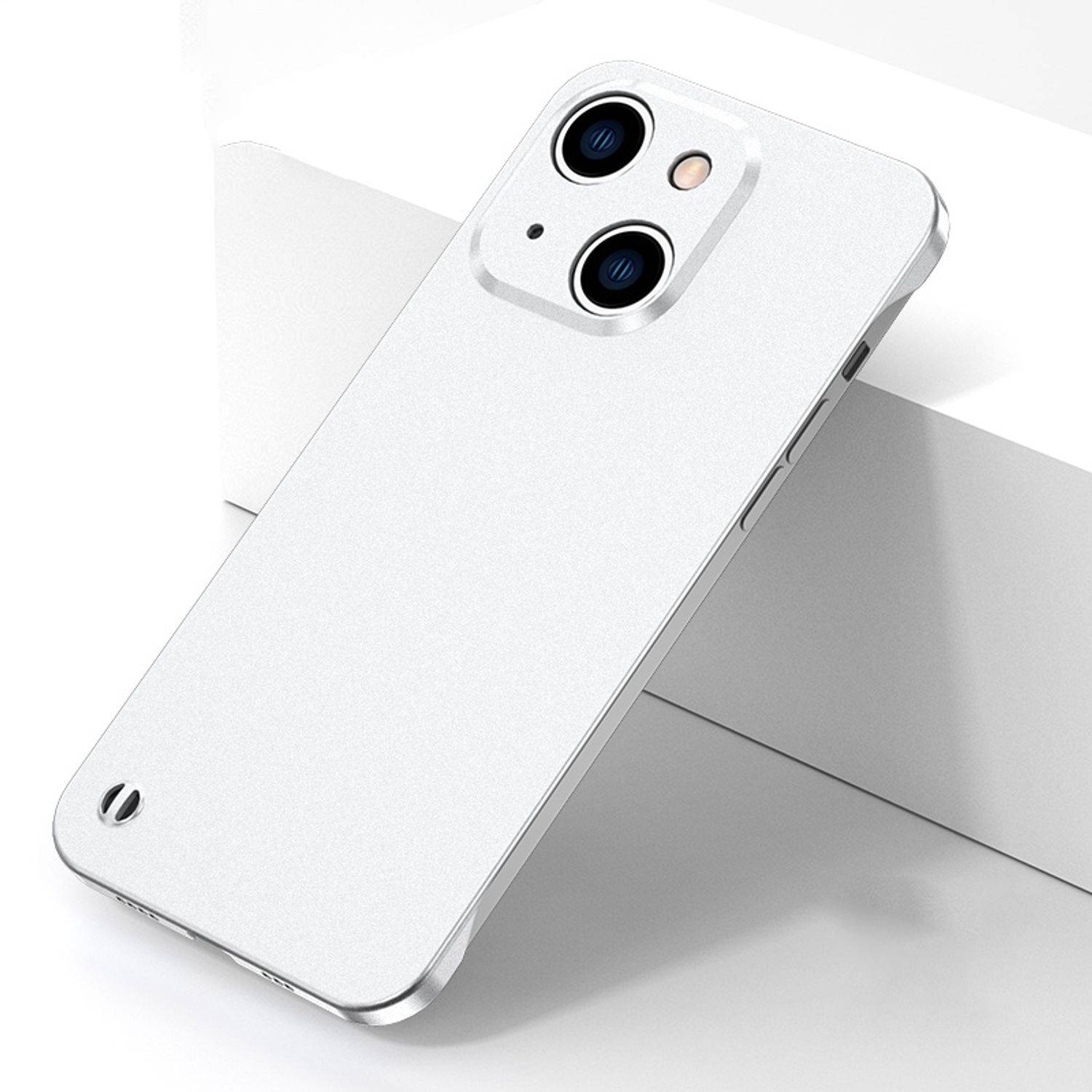 Hülle kompatibel mit Apple iPhone 13 Kunststoff Soft Handyhülle - Handy Case Weiß