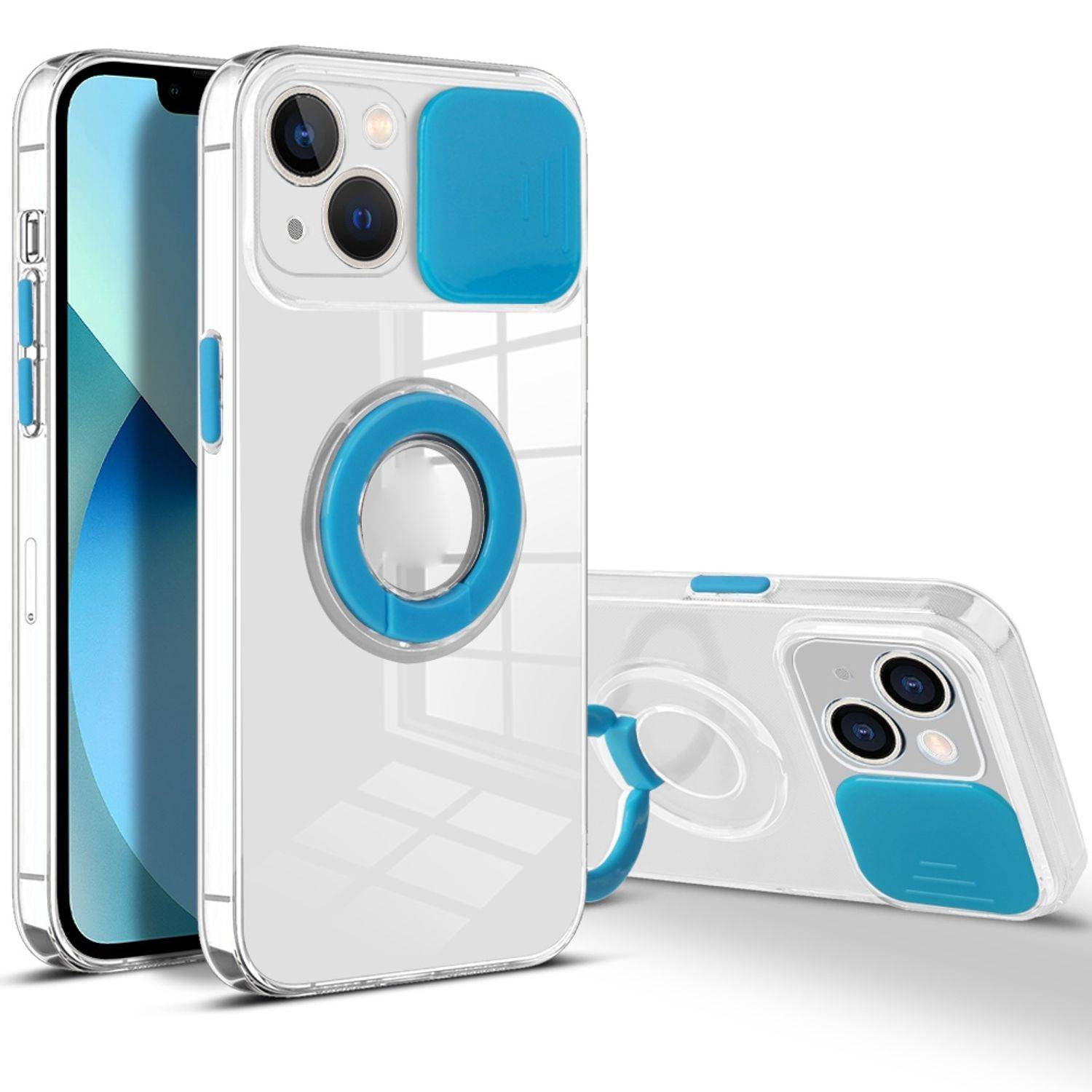 Hülle kompatibel mit Apple iPhone 13 mini Kunststoff Soft Handyhülle - Handy Case Himmelblau