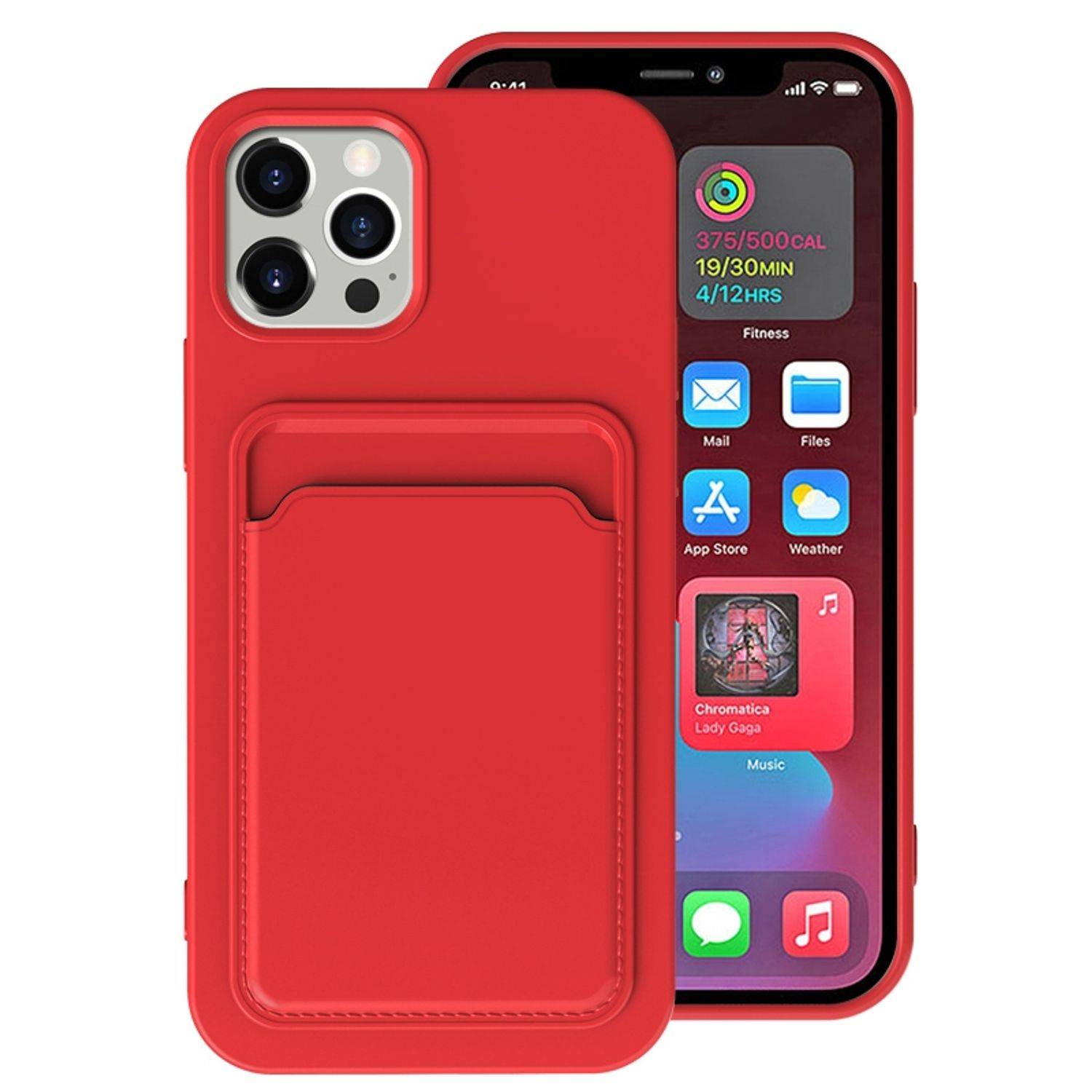 Hülle kompatibel mit Apple iPhone 13 Kunststoff Soft Handyhülle - Handy Case Rot