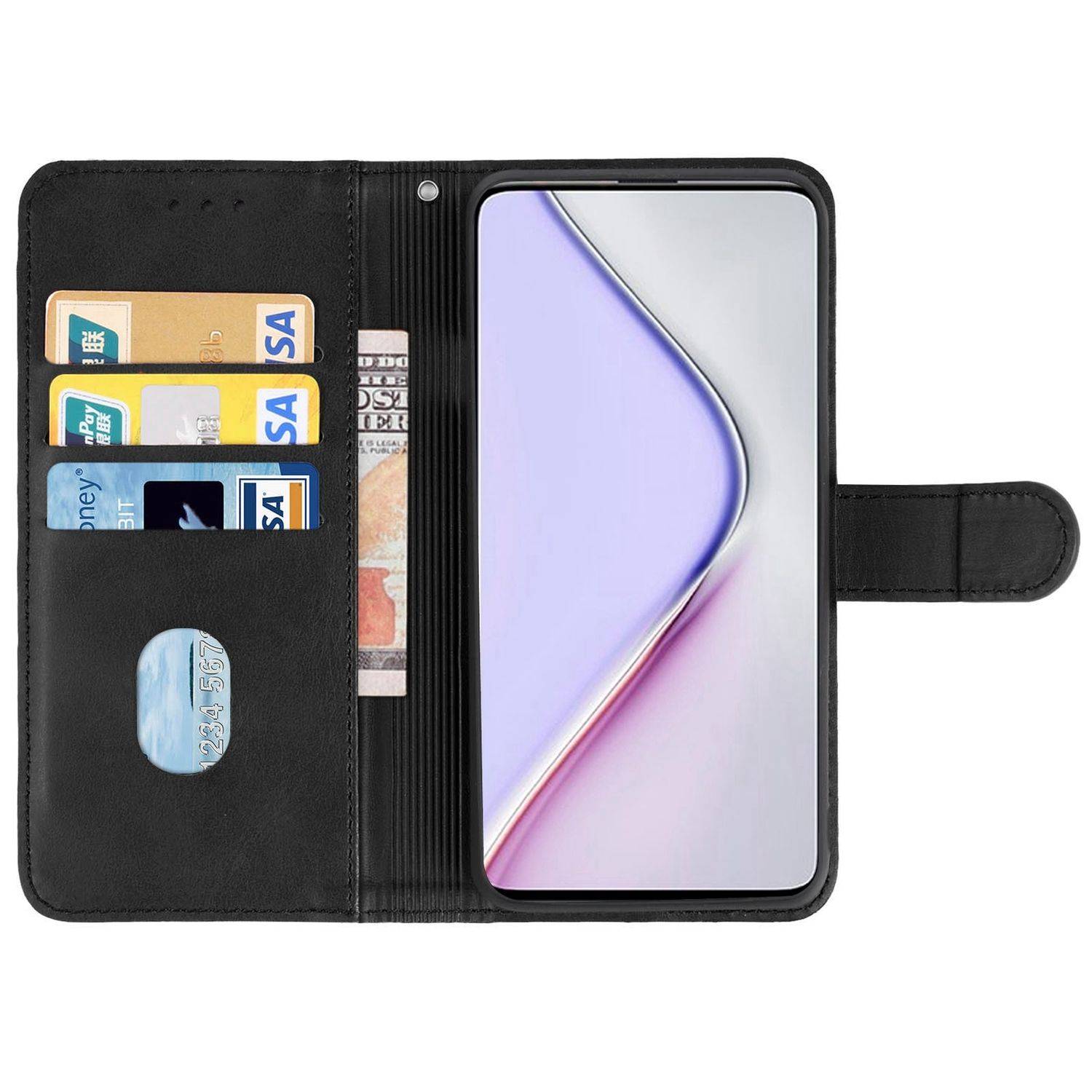 Hülle kompatibel mit Xiaomi Redmi K30 Pro Zoom Kunstleder Handyhülle - Handy Case Schwarz