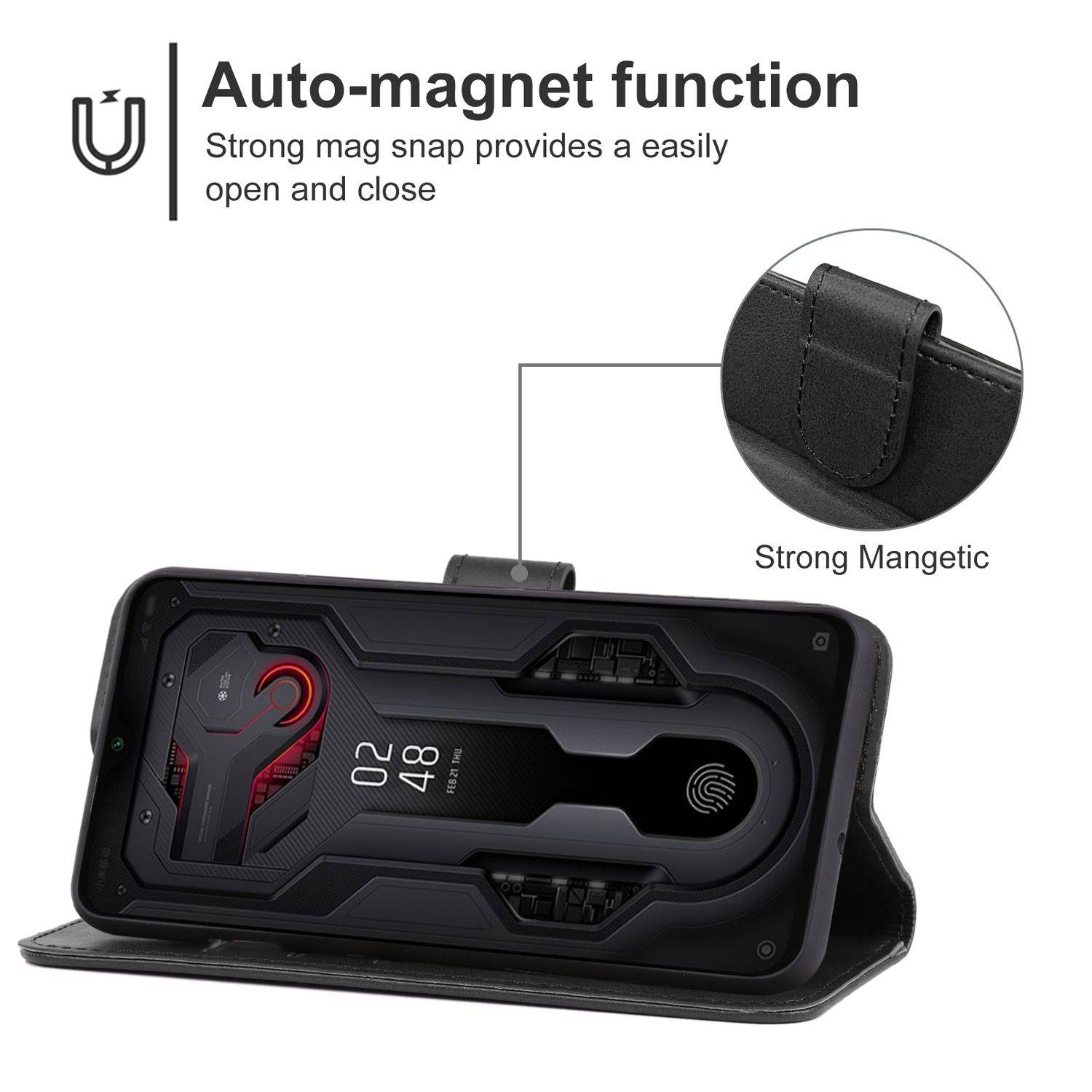 Hülle kompatibel mit Xiaomi Mi 9 Explorer / Mi 9 Kunstleder Handyhülle - Handy Case Schwarz