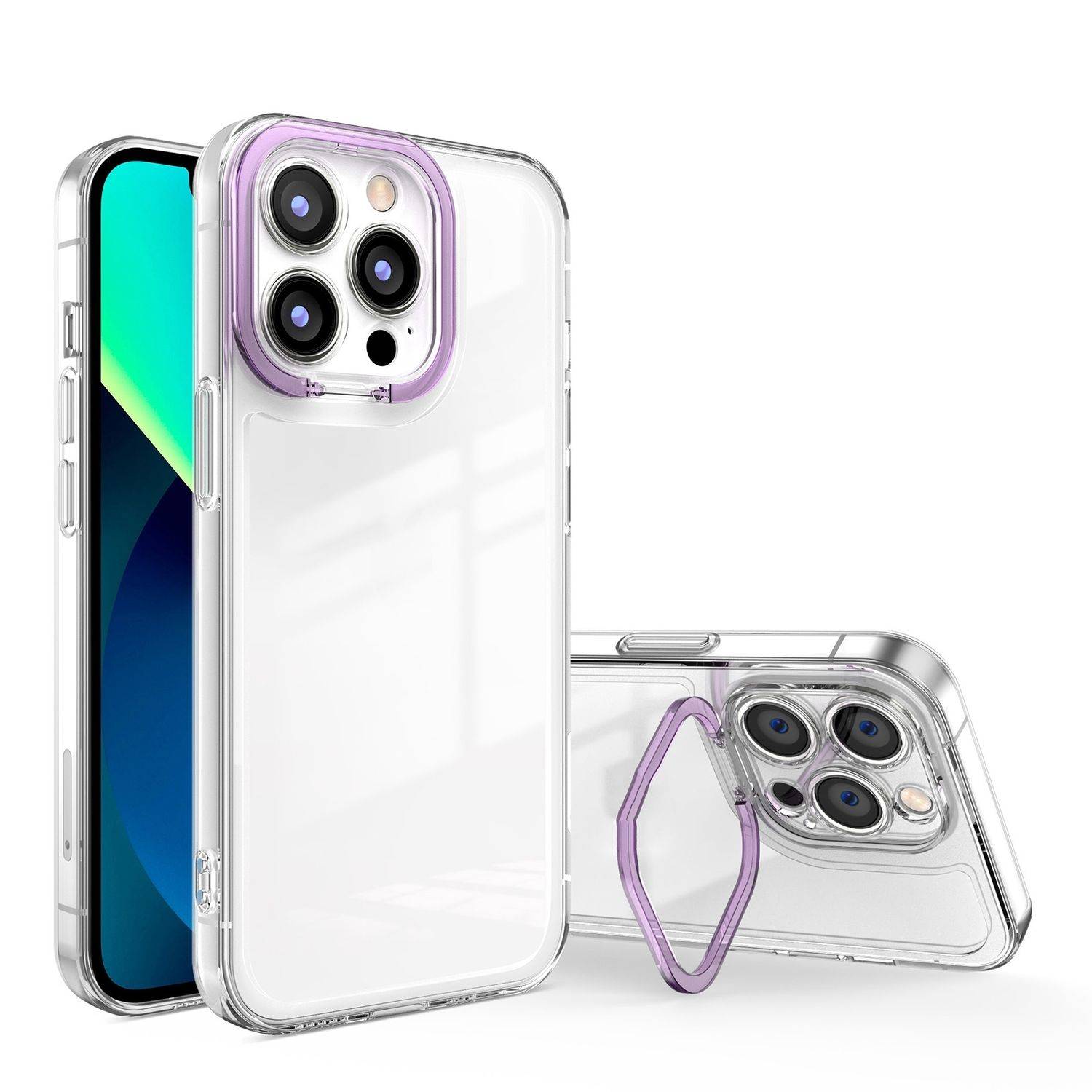 Hülle kompatibel mit Apple iPhone 14 Plus Kunststoff Soft Handyhülle - Handy Case Violett