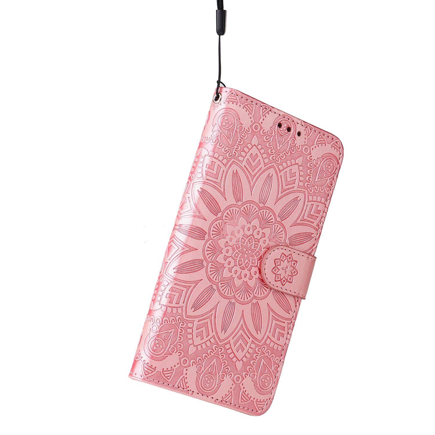 Hülle kompatibel mit Apple iPhone 14 Pro Max Kunstleder Handyhülle - Handy Case Rosa