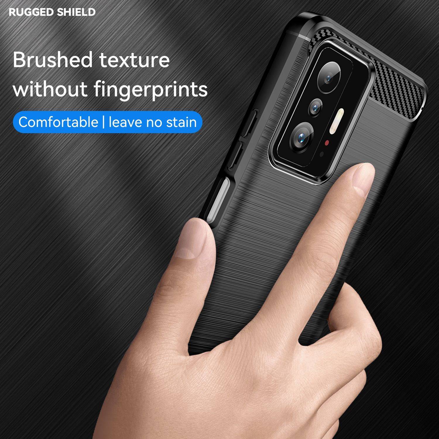 Hülle kompatibel mit Xiaomi 11T Kunststoff Soft Handyhülle - Handy Case Schwarz