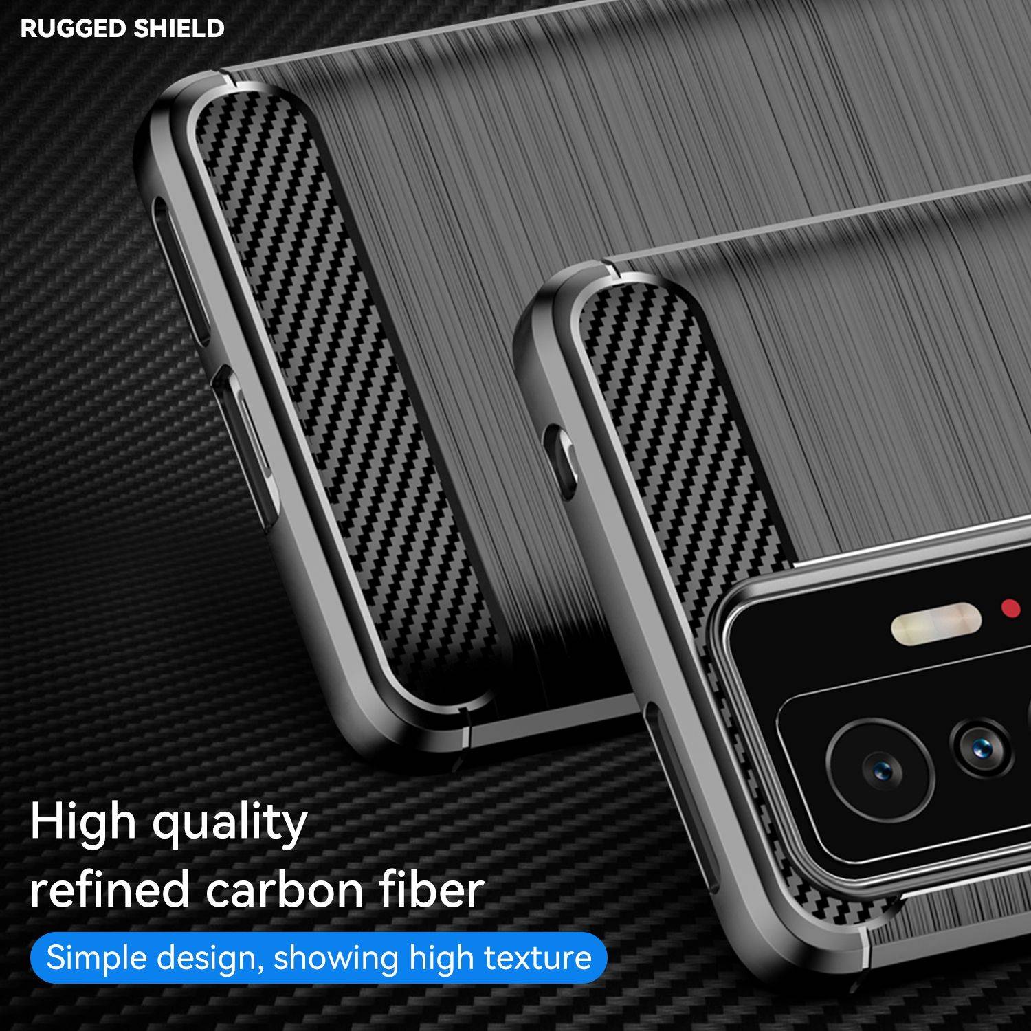 Hülle kompatibel mit Xiaomi 11T Kunststoff Soft Handyhülle - Handy Case Schwarz