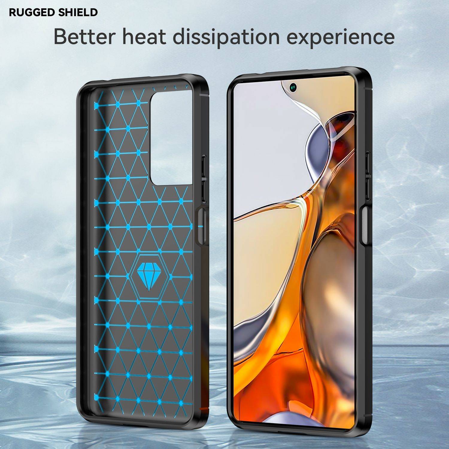 Hülle kompatibel mit Xiaomi 11T Kunststoff Soft Handyhülle - Handy Case Schwarz