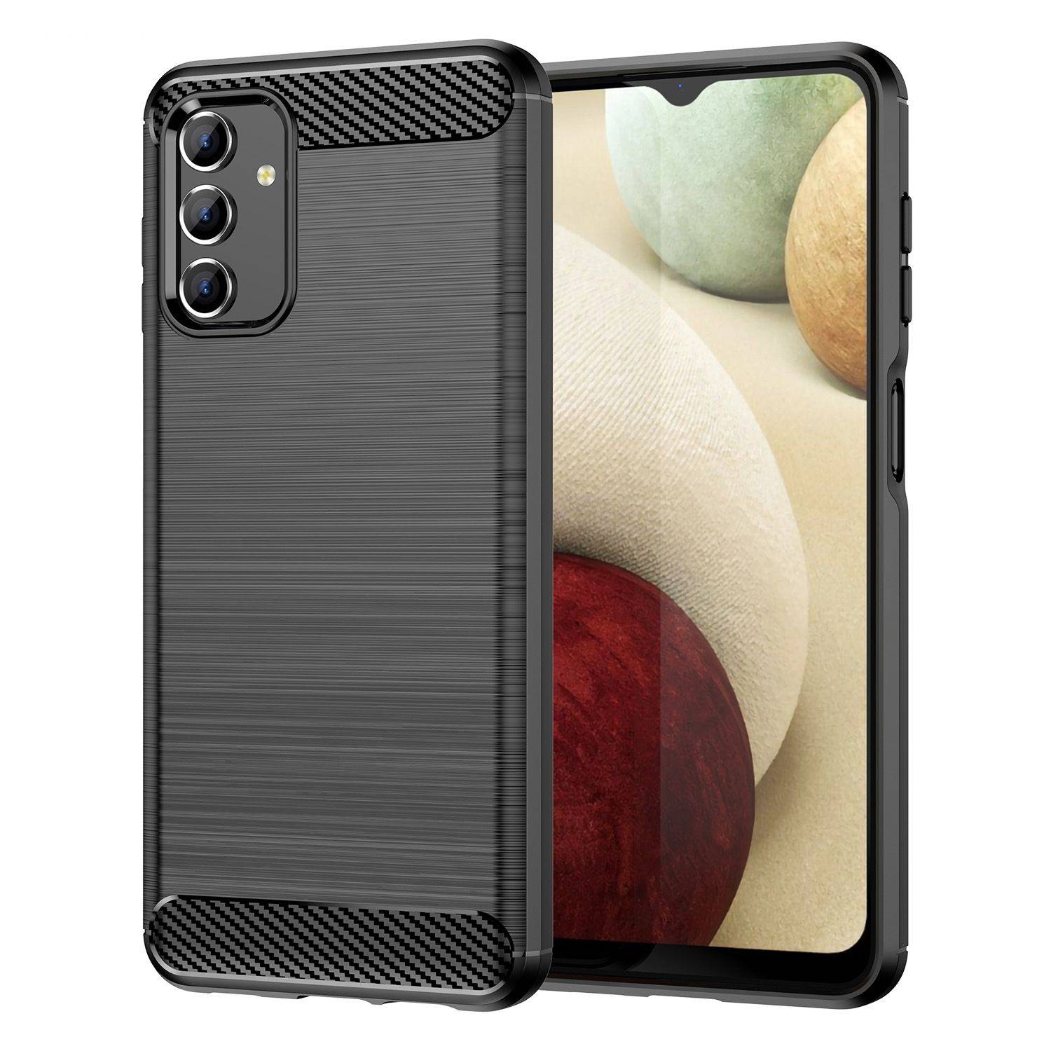 Hülle kompatibel mit Samsung Galaxy A04s Kunststoff Soft Handyhülle - Handy Case Schwarz