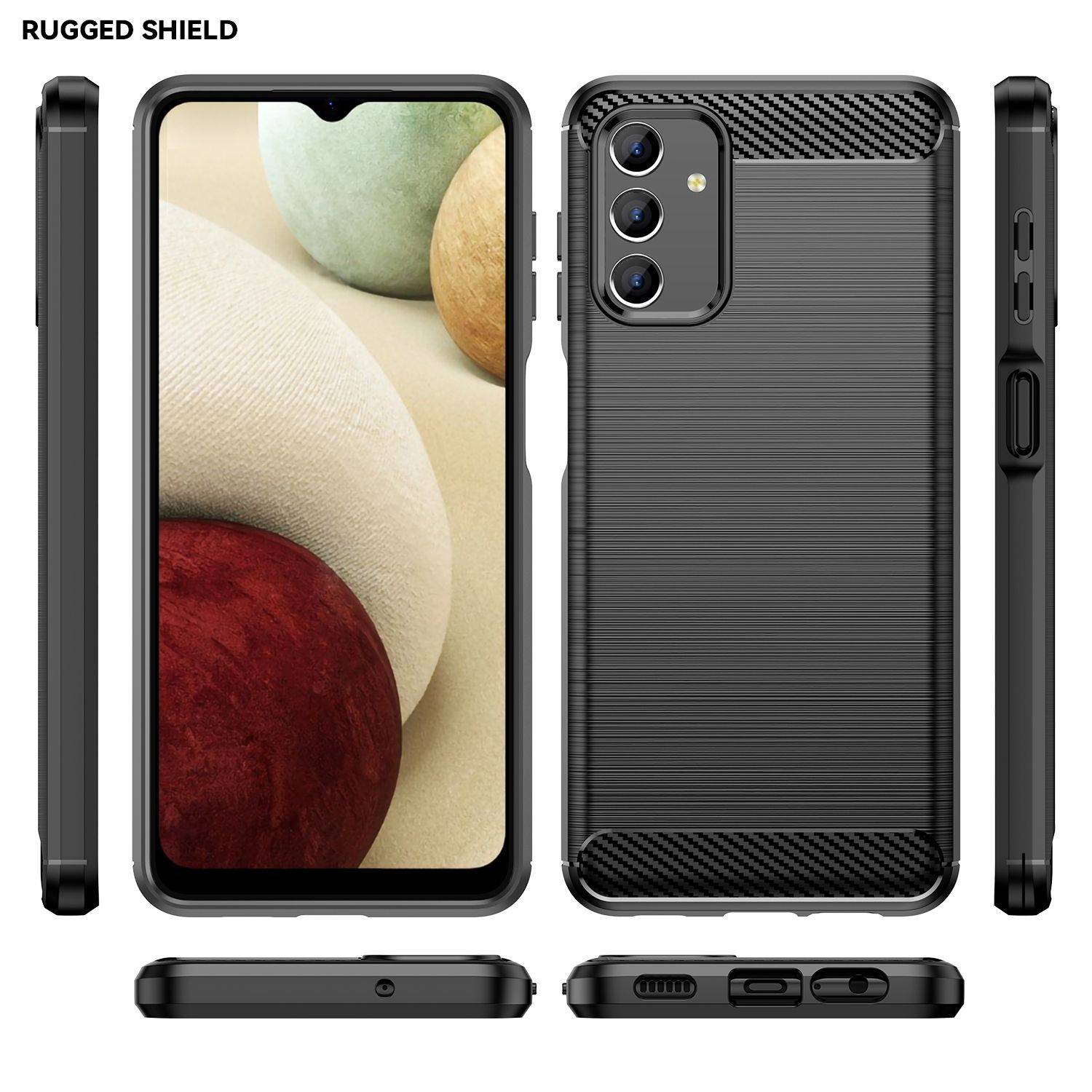 Hülle kompatibel mit Samsung Galaxy A04s Kunststoff Soft Handyhülle - Handy Case Schwarz