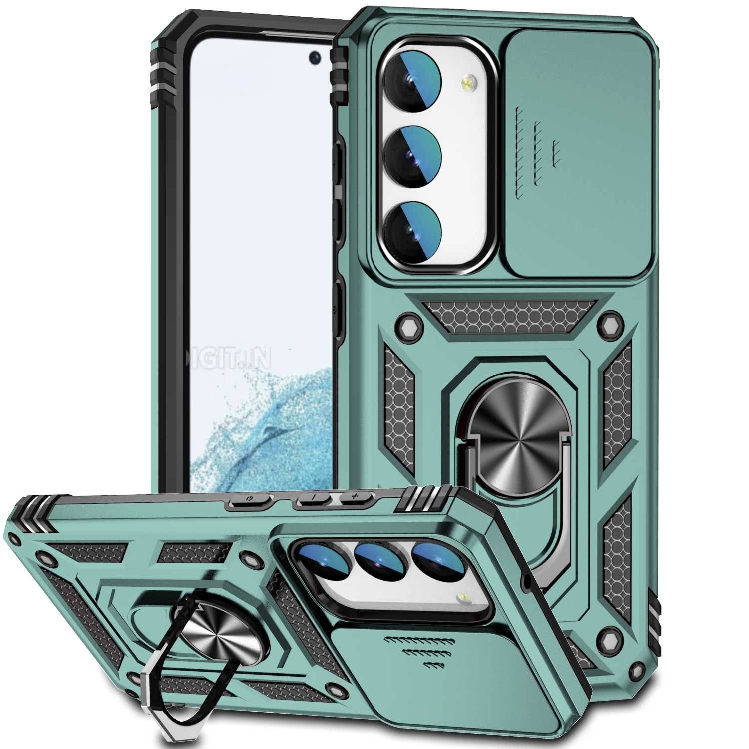 Hülle kompatibel mit Samsung Galaxy S23 Kunststoff Soft Handyhülle - Handy Case Dunkelgrün