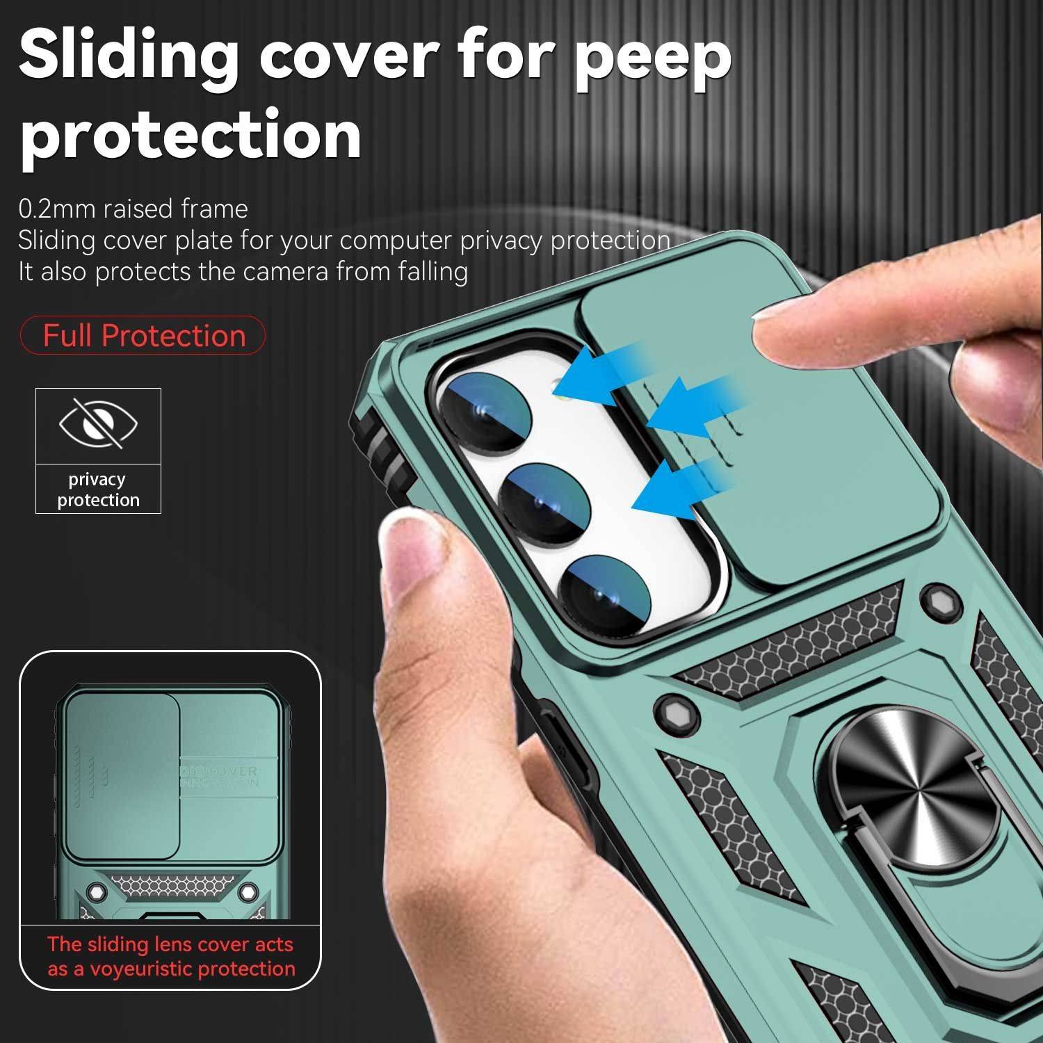 Hülle kompatibel mit Samsung Galaxy S23 Kunststoff Soft Handyhülle - Handy Case Dunkelgrün