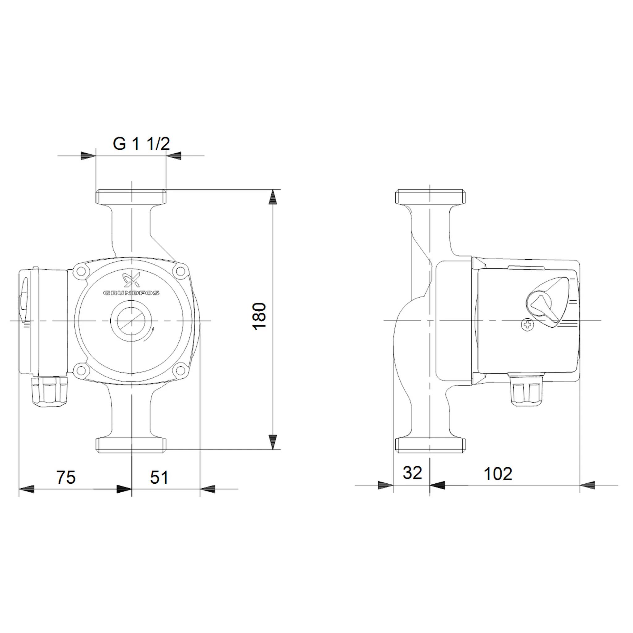 Grundfos Zubehör für Umwälzpumpen Kit, Alpha Stecker w/cable, 1 Stk.