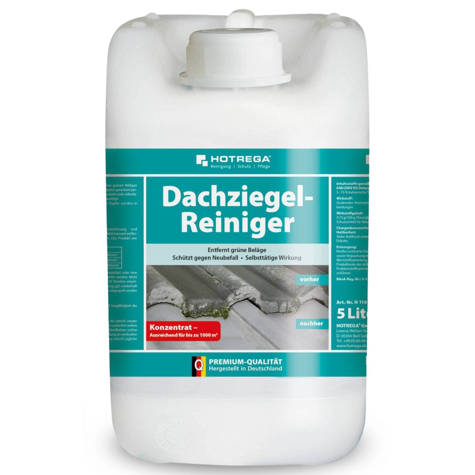 HOTREGA Dachziegel Reiniger Konzentrat 5 L