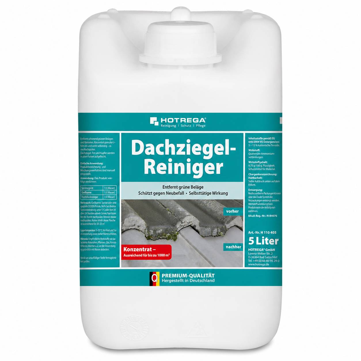 HOTREGA Dachziegel Reiniger Konzentrat 5 L