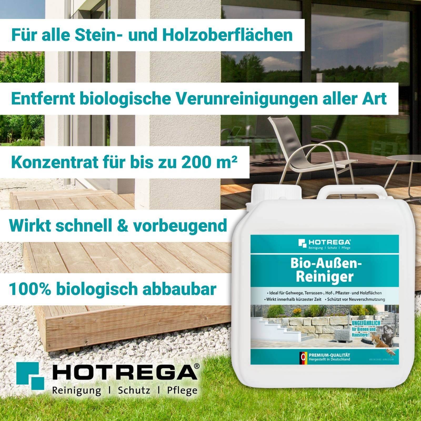 HOTREGA Bio-Außen-Reiniger Konzentrat 2 Liter