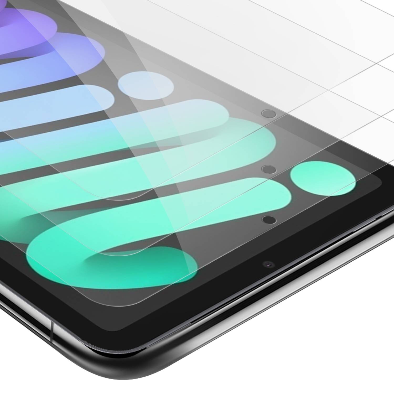 Cadorabo 3x Panzer Folie für Apple iPad MINI 4 in natur Tablet Schutzfolie Tempered Display-Schutzglas