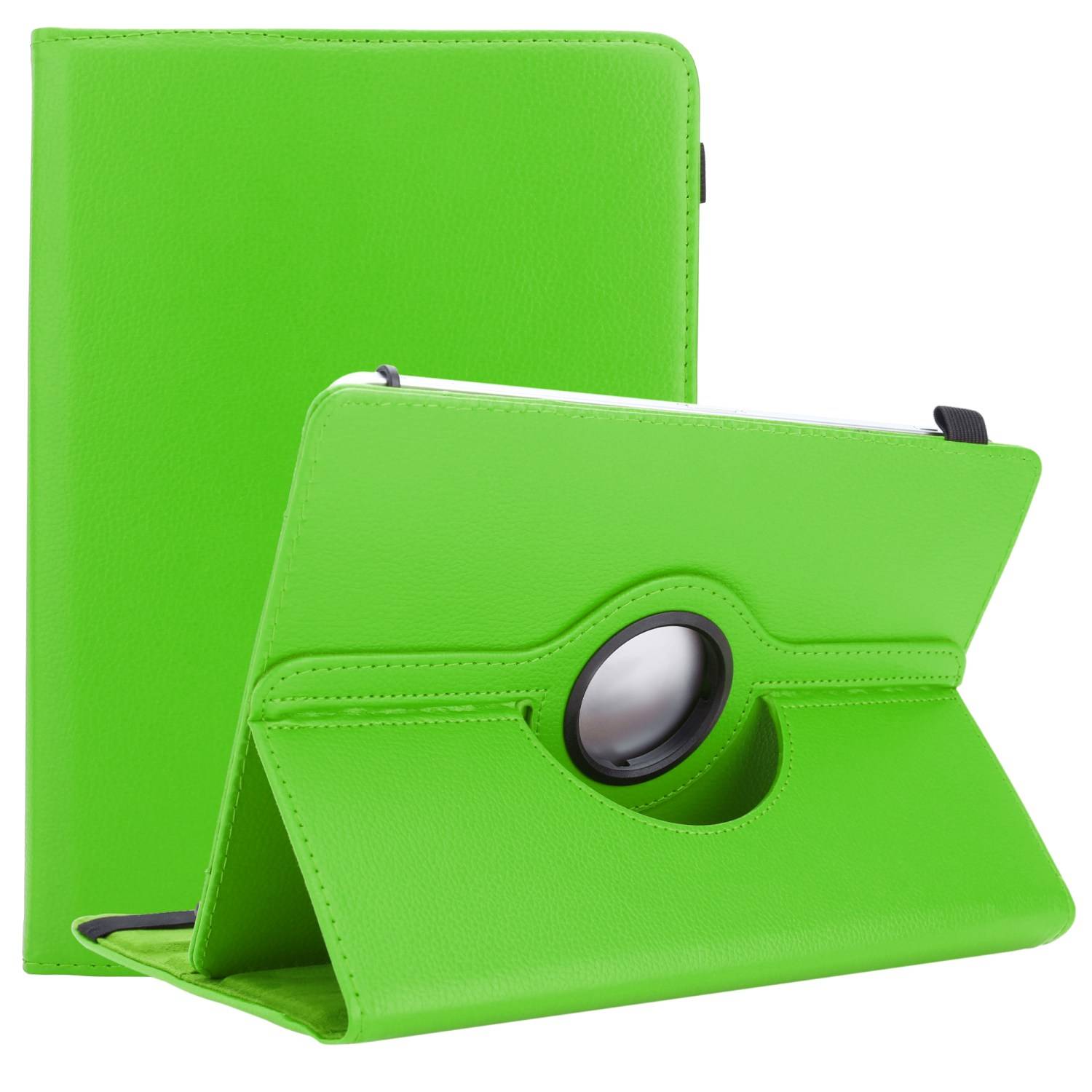 Cadorabo Hülle für Alcatel 1T (7 Zoll) 2021 Schutzhülle in Grün 360 Grad Tablet Hülle Etui Cover Case