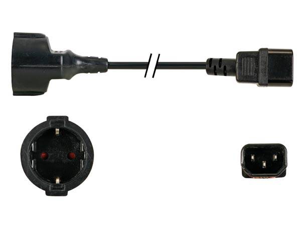 NETZKABEL L=1.8m SCHWARZ