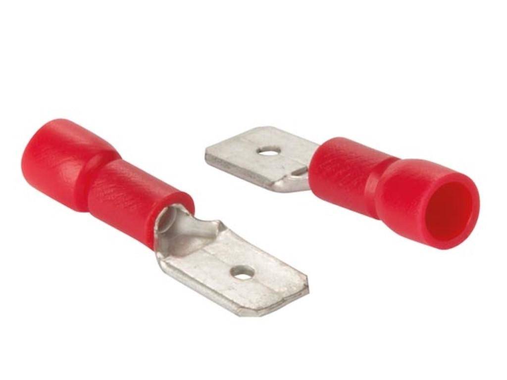 Velleman FLACHSTECKER 6,4 mm ROT