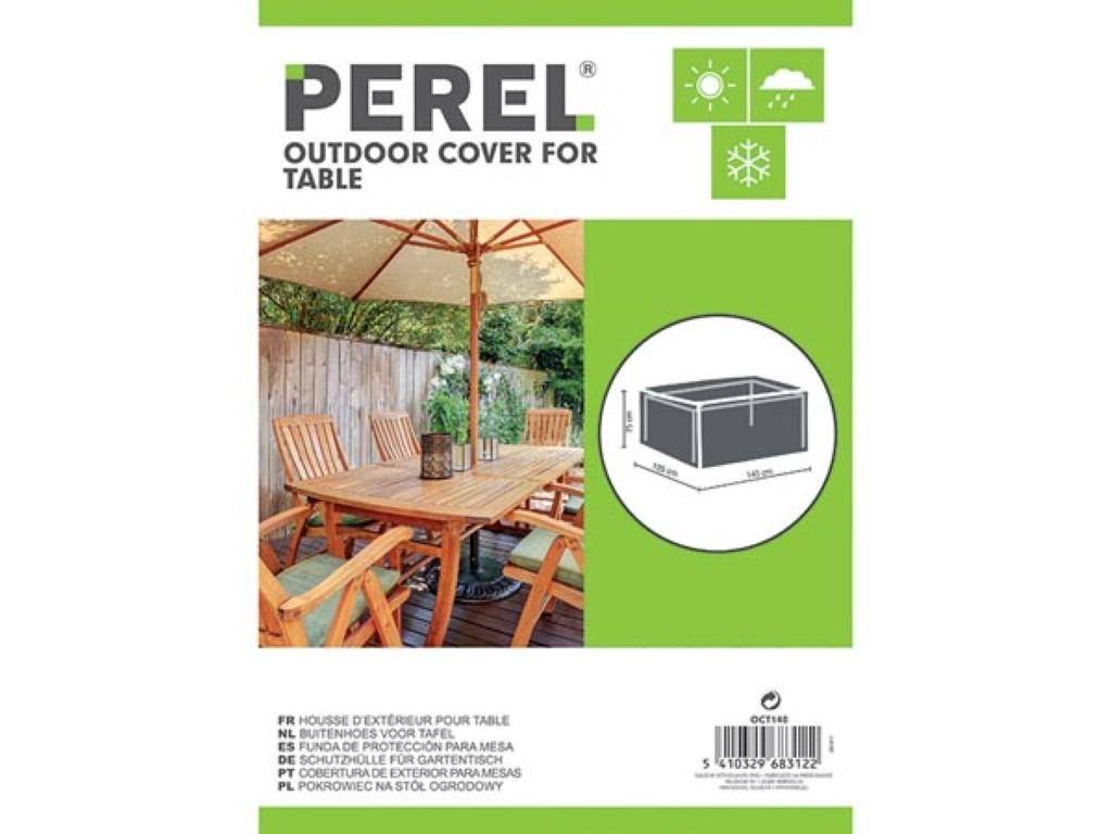 Perel Schutzhülle für Gartentisch - max. 140 cm