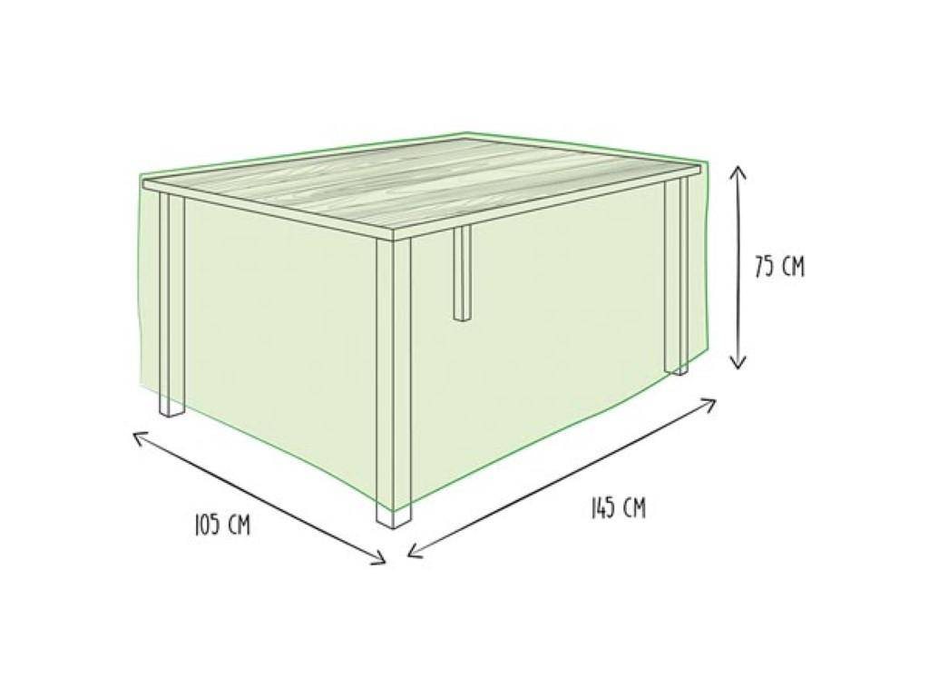 Perel Schutzhülle für Gartentisch - max. 140 cm