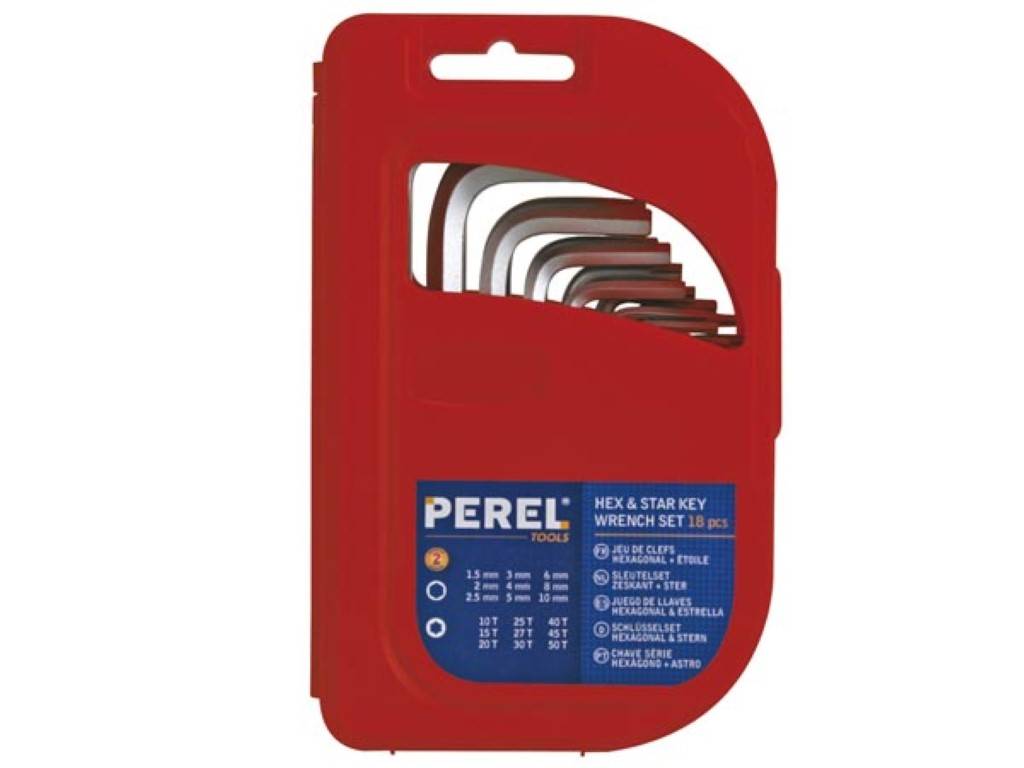 SCHLÜSSELSET - SECHSKANT & STERN - 18-tlg.