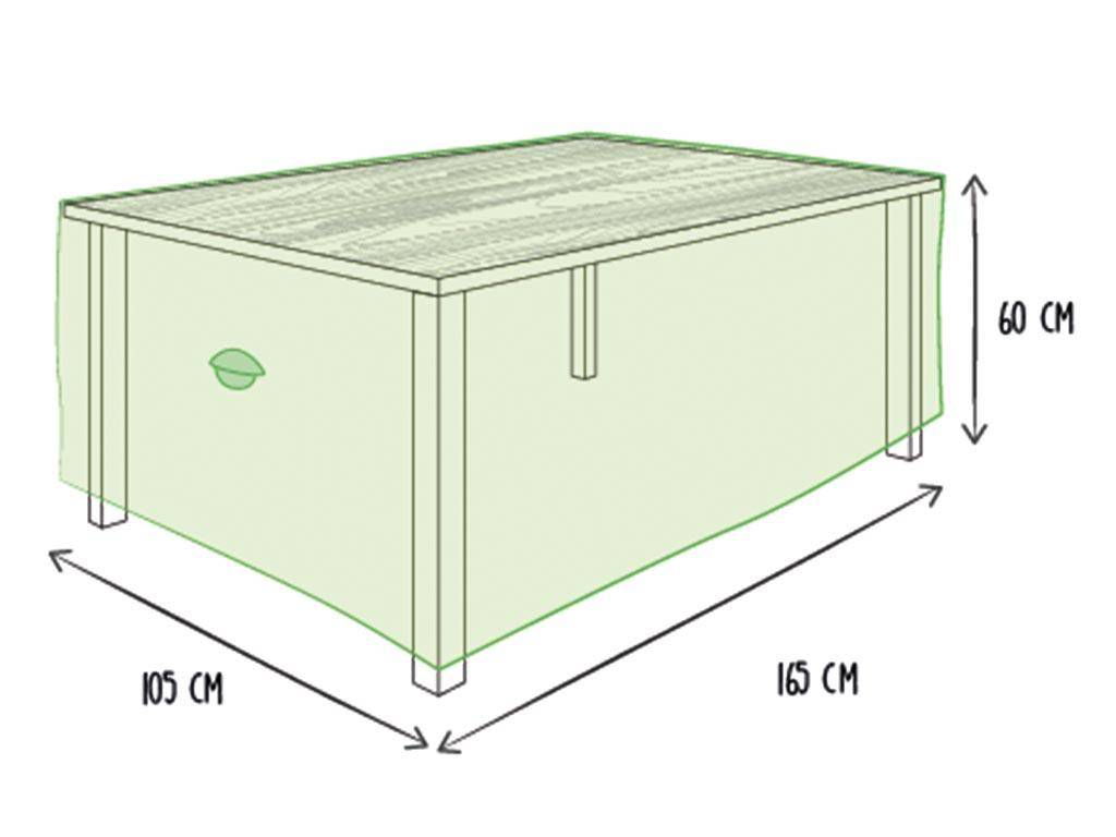 Perel Schutzhülle für Gartentisch - max. 160 cm