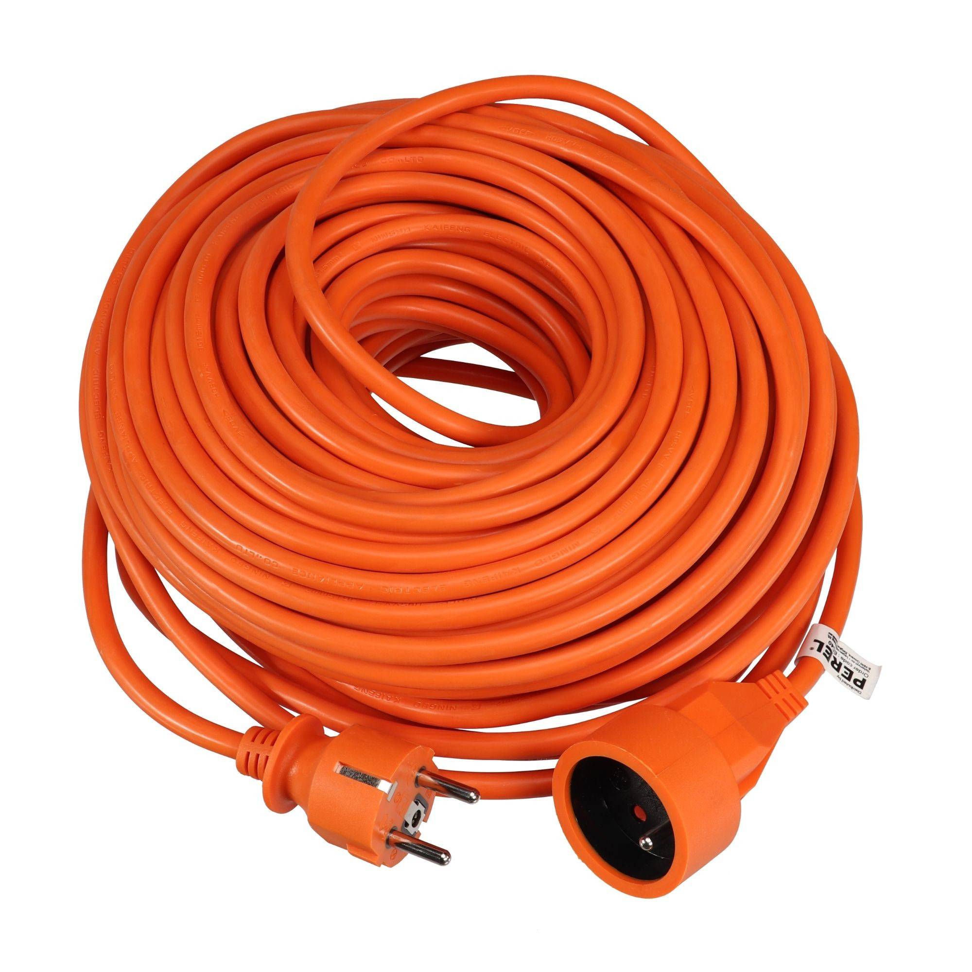 VERLÄNGERUNGSKABEL - 40 m - ORANGE - 3G1.5 - STECKER-TYP E (FRANZÖSISCHES SYSTEM)
