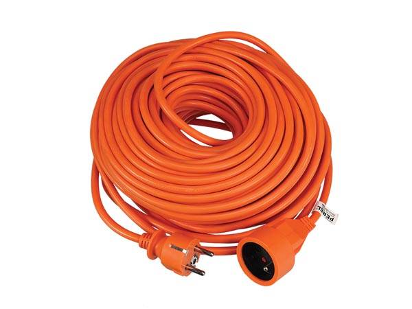 VERLÄNGERUNGSKABEL - 40 m - ORANGE - 3G1.5 - STECKER-TYP E (FRANZÖSISCHES SYSTEM)