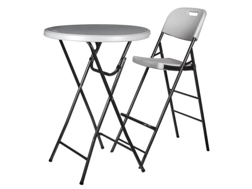 Perel BARHOCKER MIT RÜCKENLEHNE - ZUSAMMENKLAPPBAR