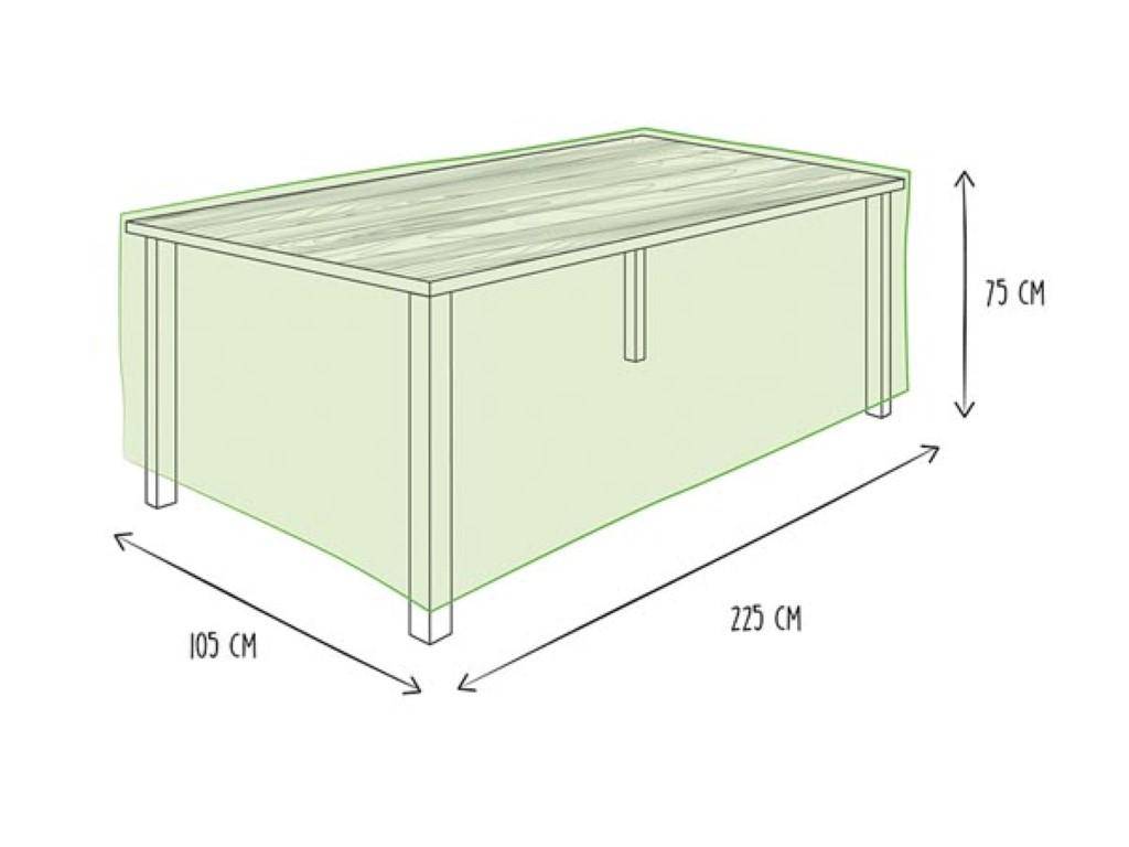 Perel Schutzhülle für Gartentisch - max. 220 cm
