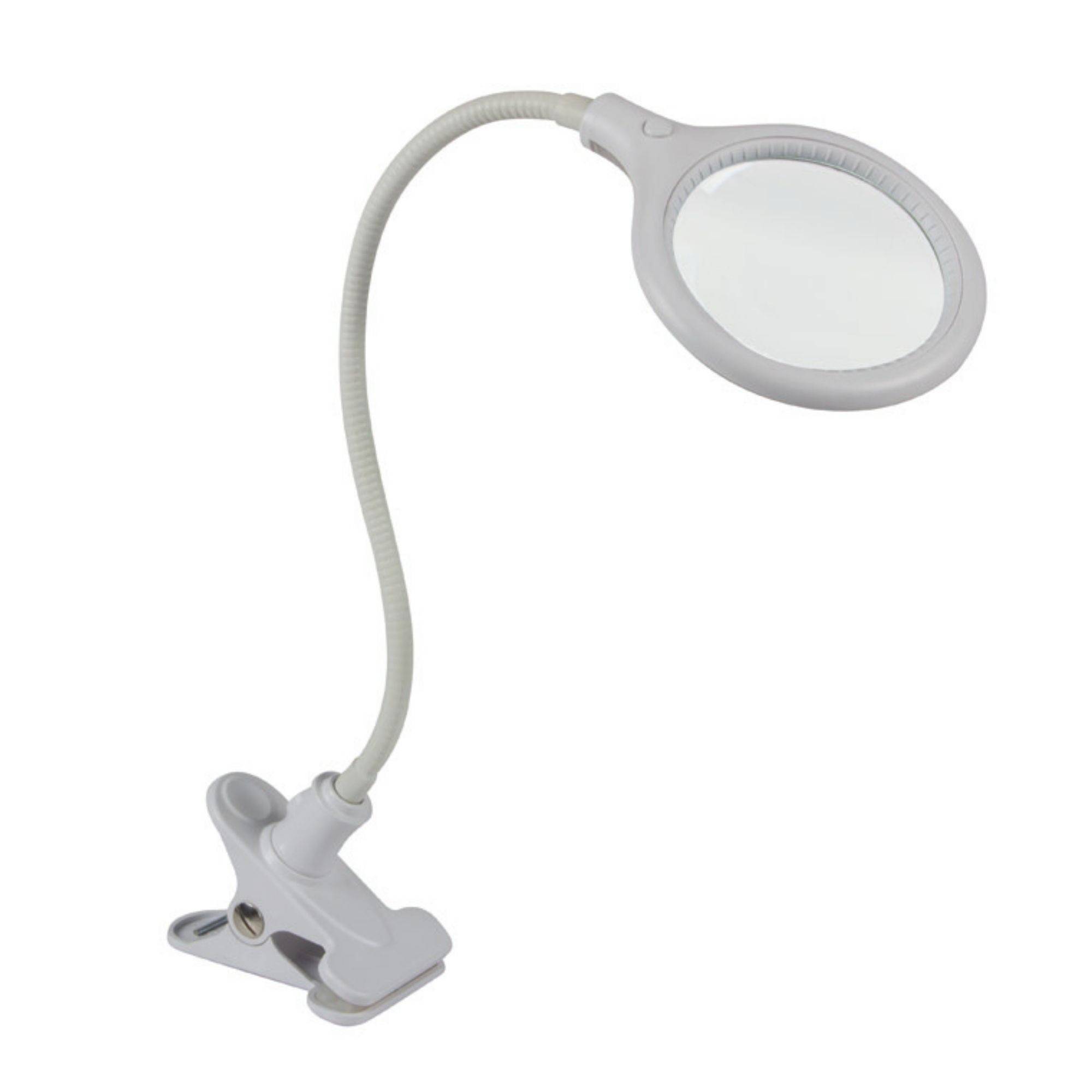 LED-LUPENLEUCHTE MIT BEFESTIGUNGSCLIP - 5 DIOPTRIEN - 6 W - 30 LEDs - WEIß