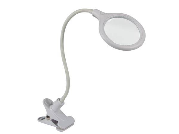 LED-LUPENLEUCHTE MIT BEFESTIGUNGSCLIP - 5 DIOPTRIEN - 6 W - 30 LEDs - WEIß