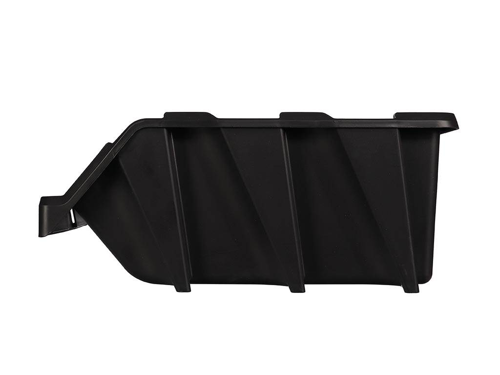 Perel Sichtlagerkasten, stapelbar, Kunststoff, 217 x 360 x 155 mm, Schwarz