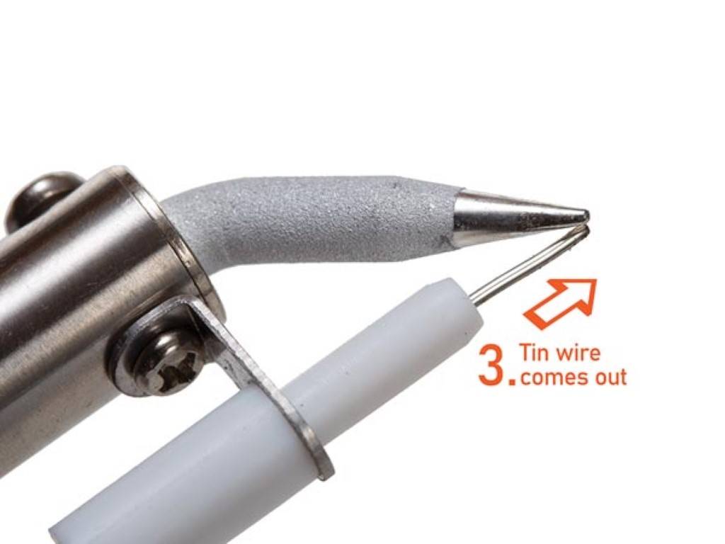 LÖTPISTOLE MIT AUTOMATISCHER LÖTZINNZUFUHR - 2 TEMPERATUREN AUSWÄHLBAR