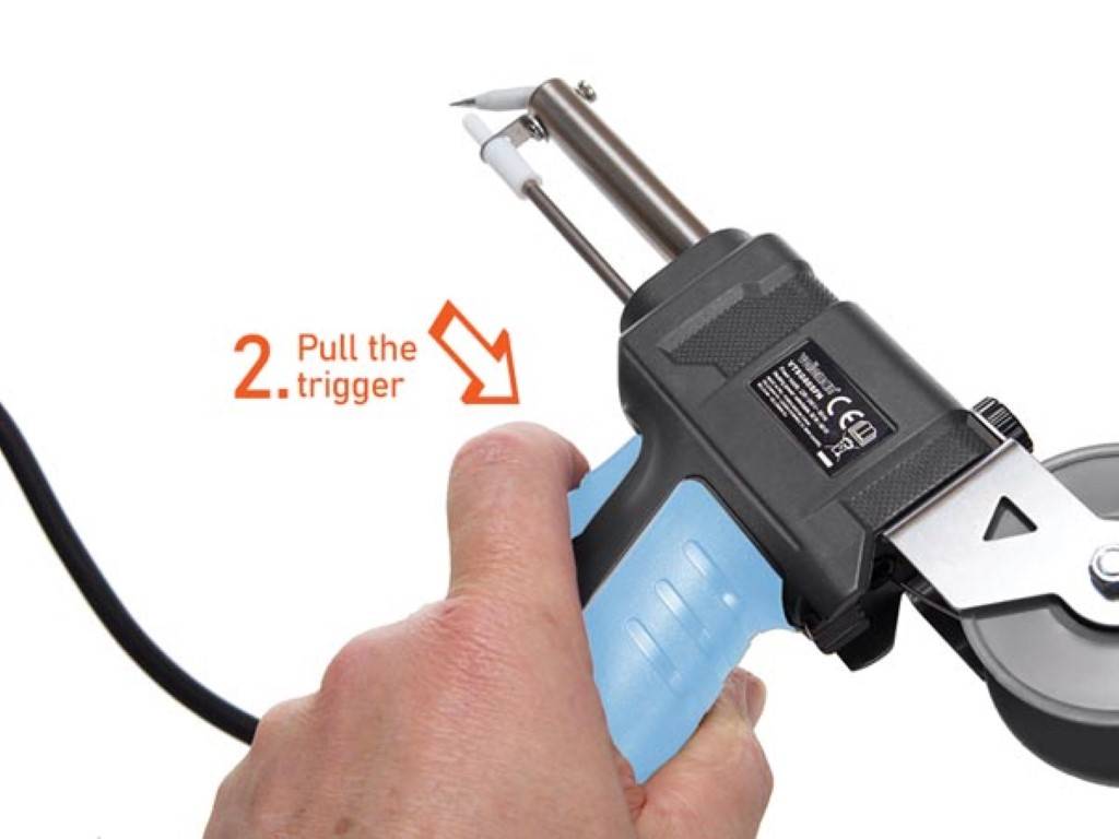 LÖTPISTOLE MIT AUTOMATISCHER LÖTZINNZUFUHR - 2 TEMPERATUREN AUSWÄHLBAR