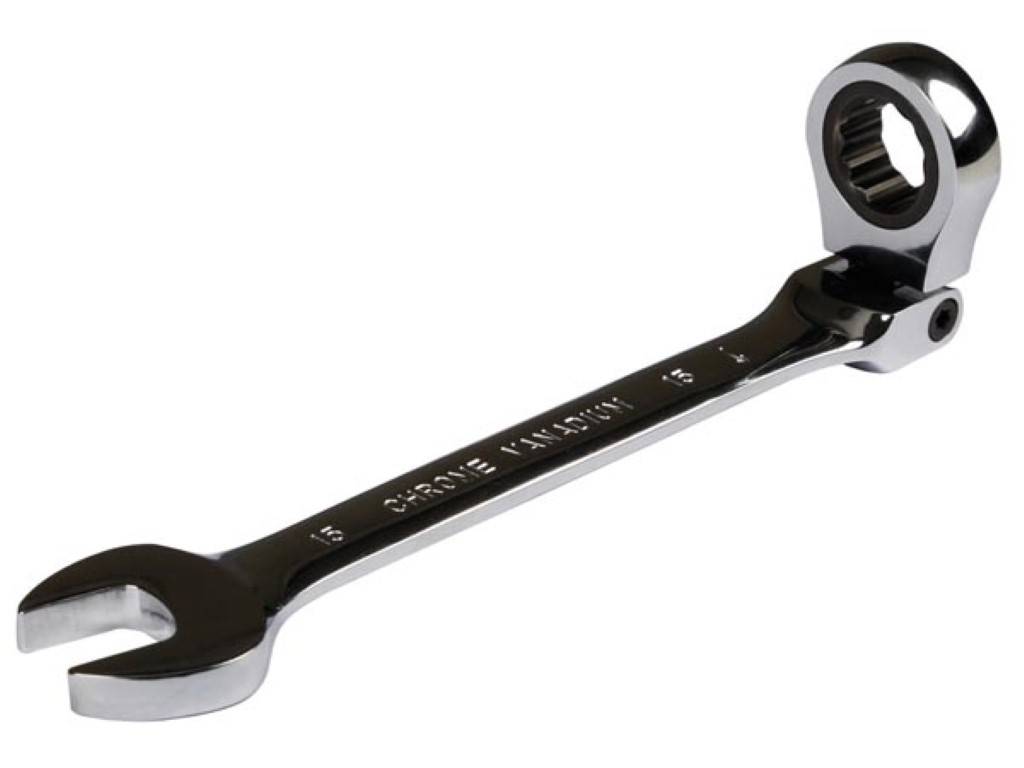 RATSCHEN-RING-MAULSCHLÜSSEL-SATZ MIT GELENK - 8 - 15 mm - 6-tlg.