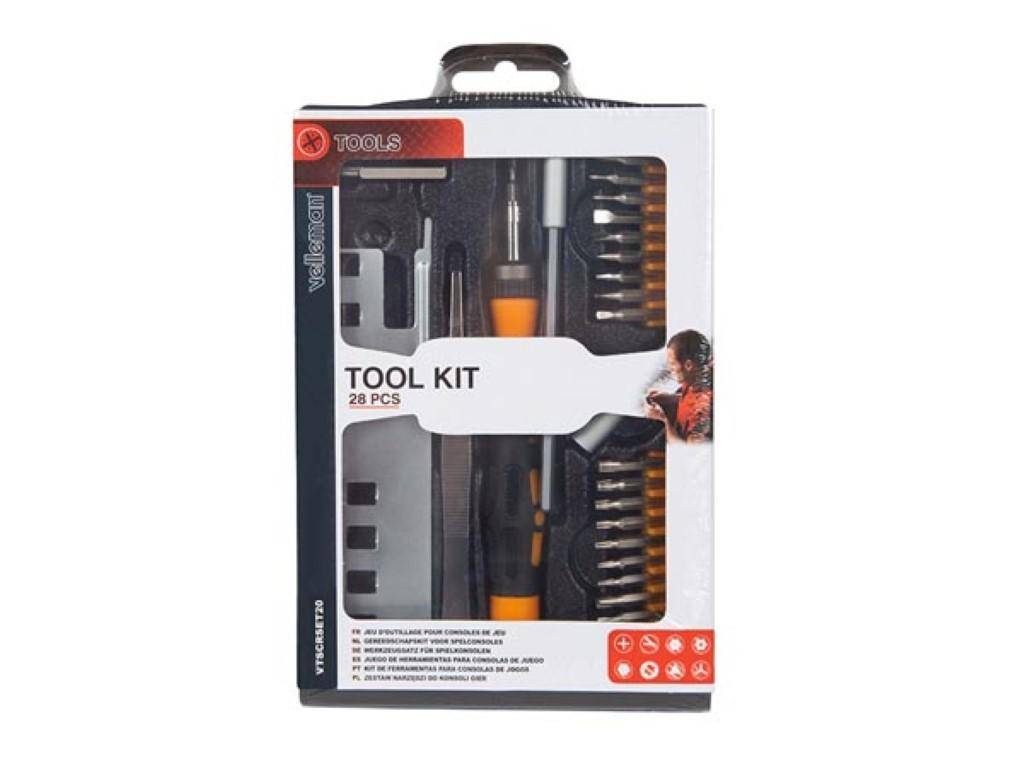 Velleman WERKZEUGSATZ FR SPIELKONSOLEN - 28-tlg.