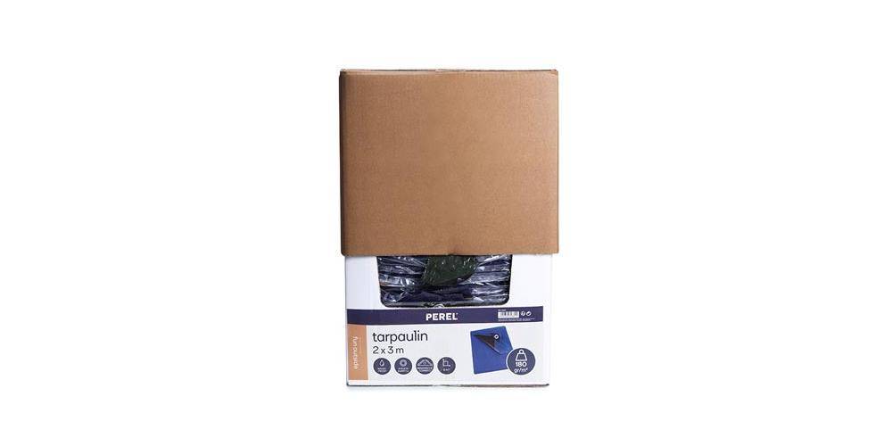 Perel Abdeckplane - Blau/Schwarz - Ultrastark - 2 x 3 m