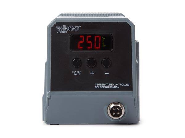 Lötstation, Temperaturregelung, 90 W, Temperaturbereich 50-480 °C, Grau