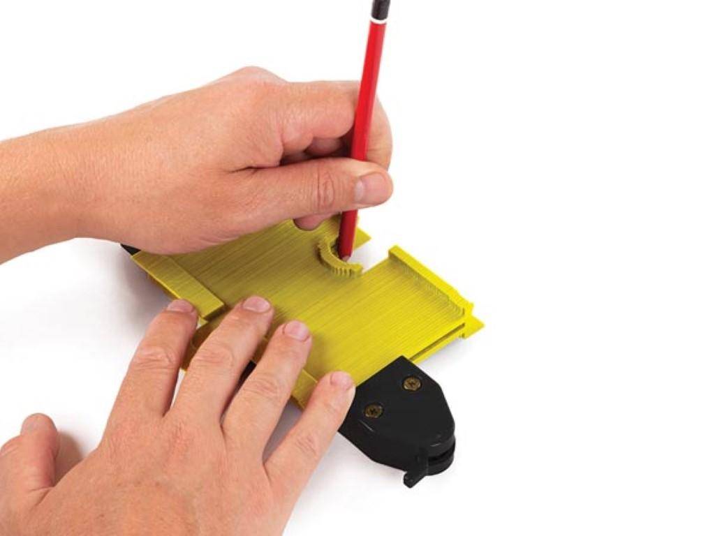 Toolland KONTURLEHRE MIT VERRIEGELUNG - TIEFE 4 cm - BREITE 20,5 cm