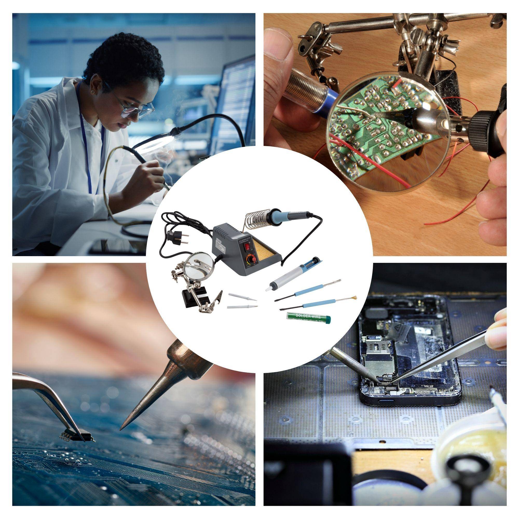 Velleman SET MIT LÖTSTATION MIT TEMPERATURREGELUNG - 40-48 W -